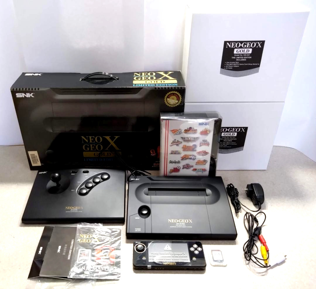 SNK NEOGEO X GOLD LIMITED EDITION console, tested and working, From Japan