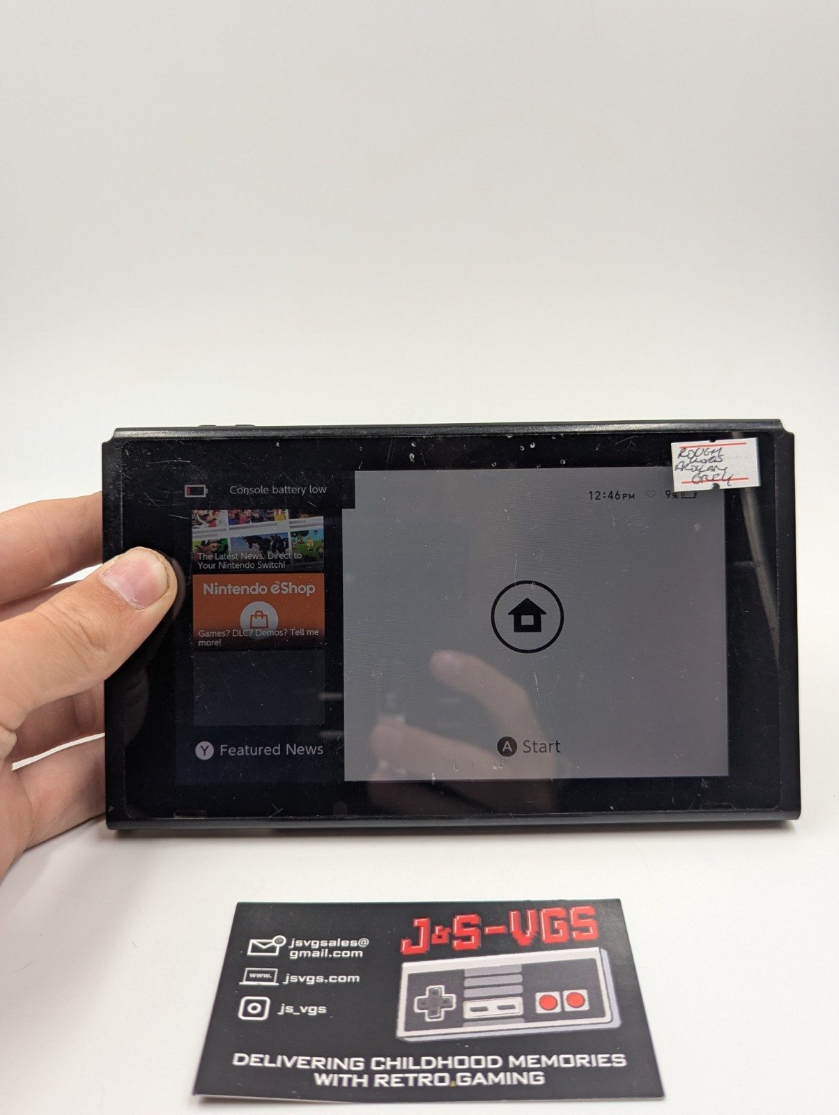 Nintendo Switch Tablet Only Console For Parts/Repair Rough Shape Broken Grill