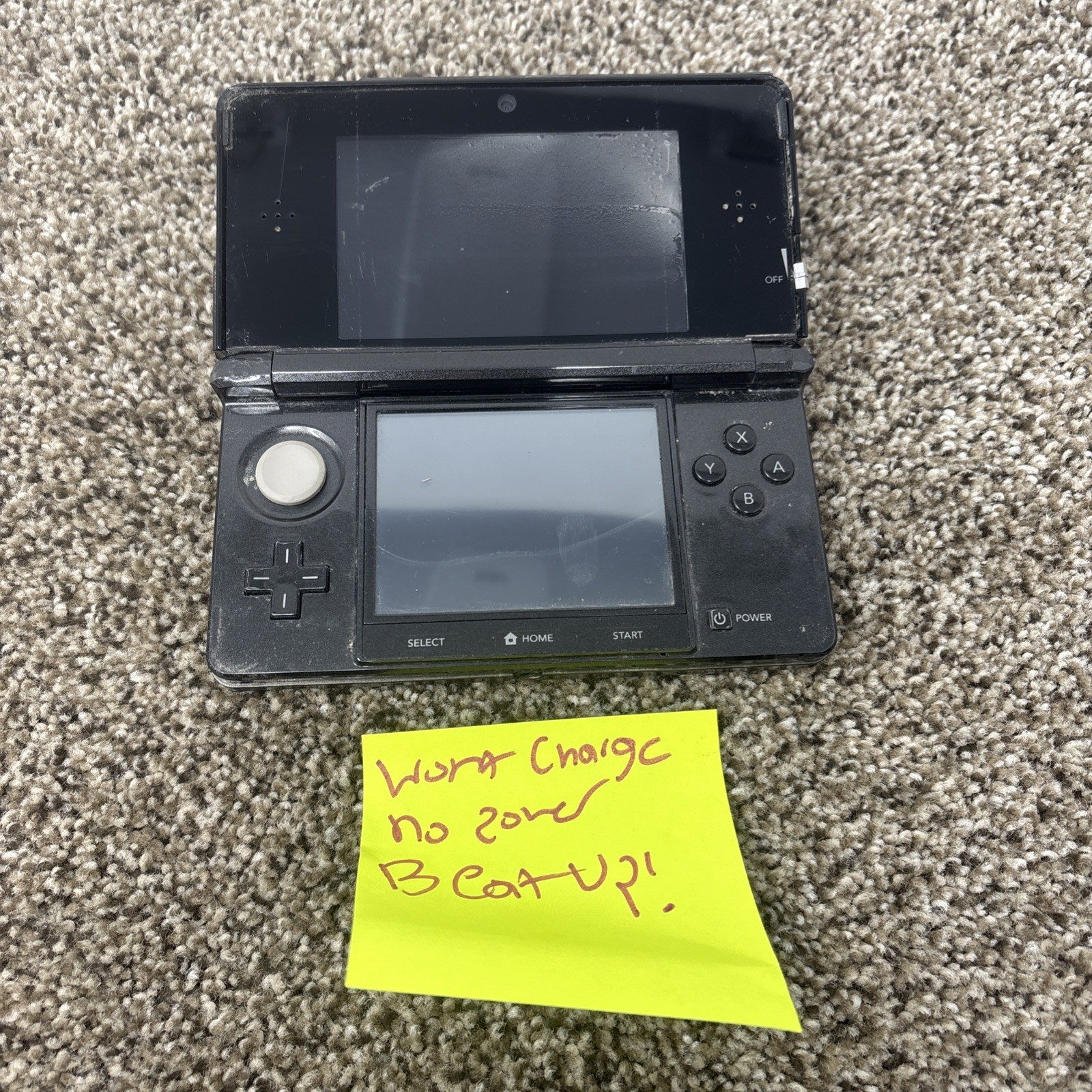 Nintendo 3DS Cosmo Black System – For Parts Or Repair