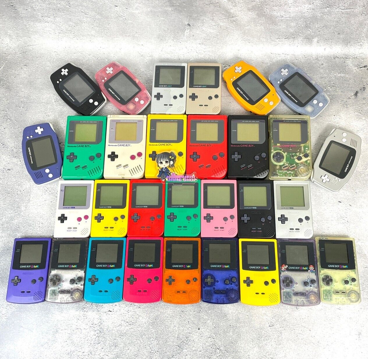 Nintendo Gameboy Consoles Original Pocket Light Color Advance Used Retro Games