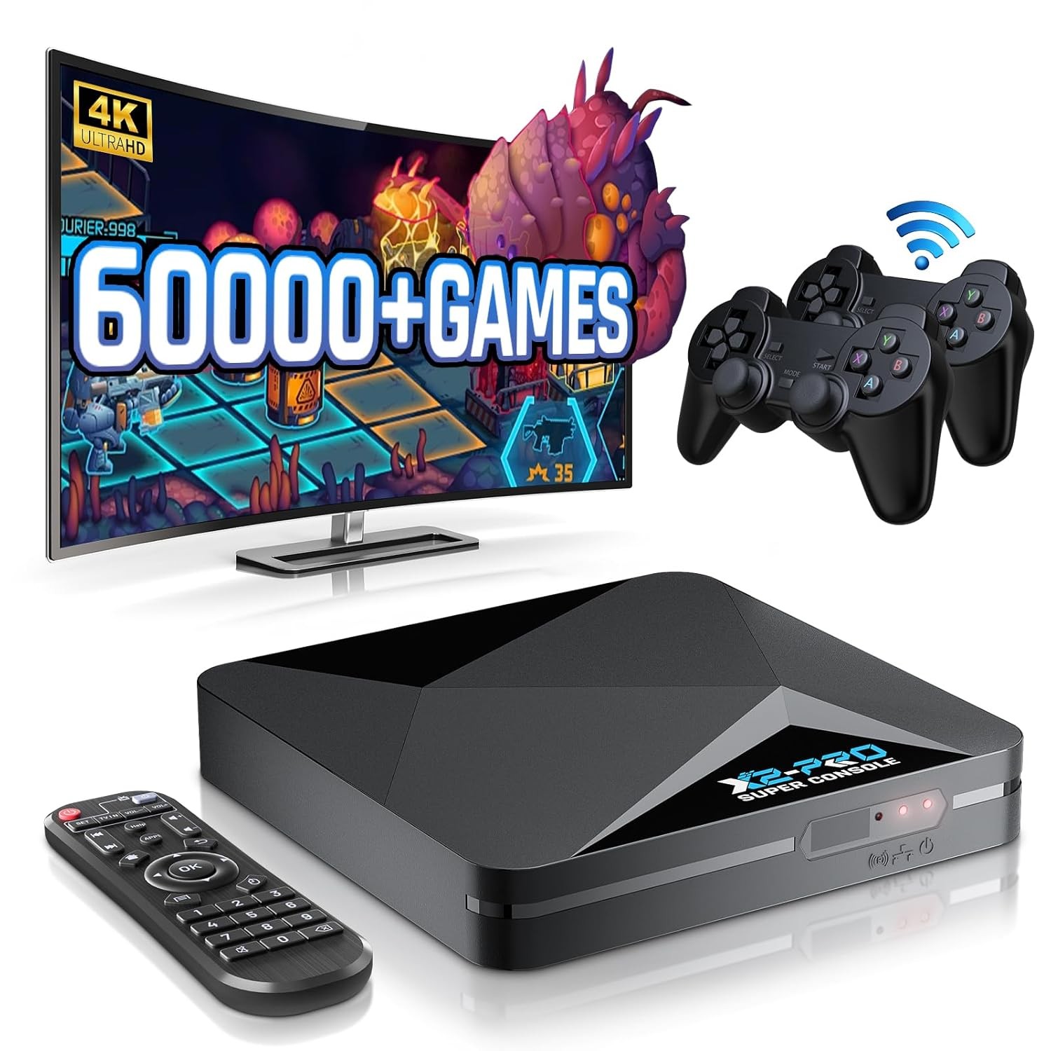 Kinhank Super Console X2 Pro 65000+ Games 4K Dual Controller