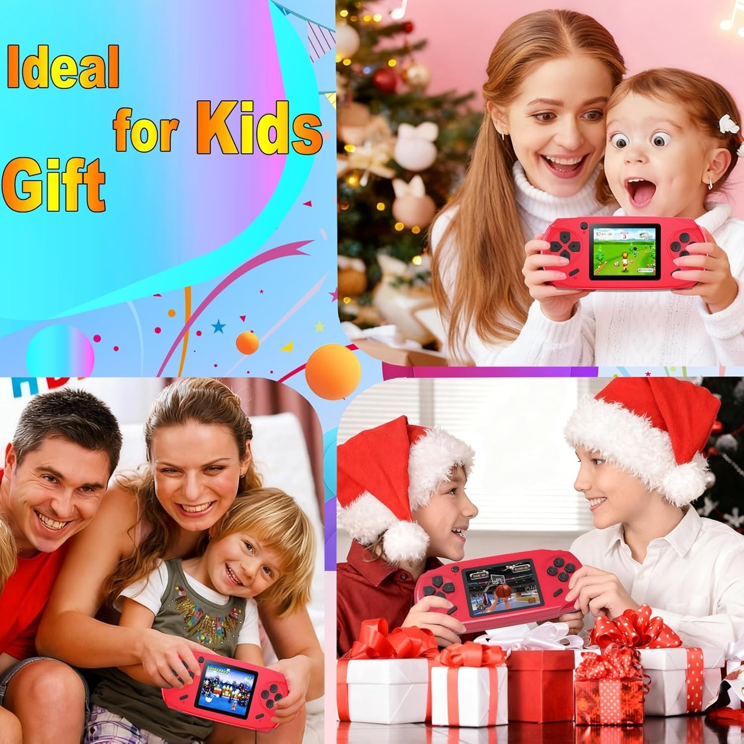 3.0” HD Screen Handheld Game Player – 220 Retro Games for Kids, Lightweight Fun