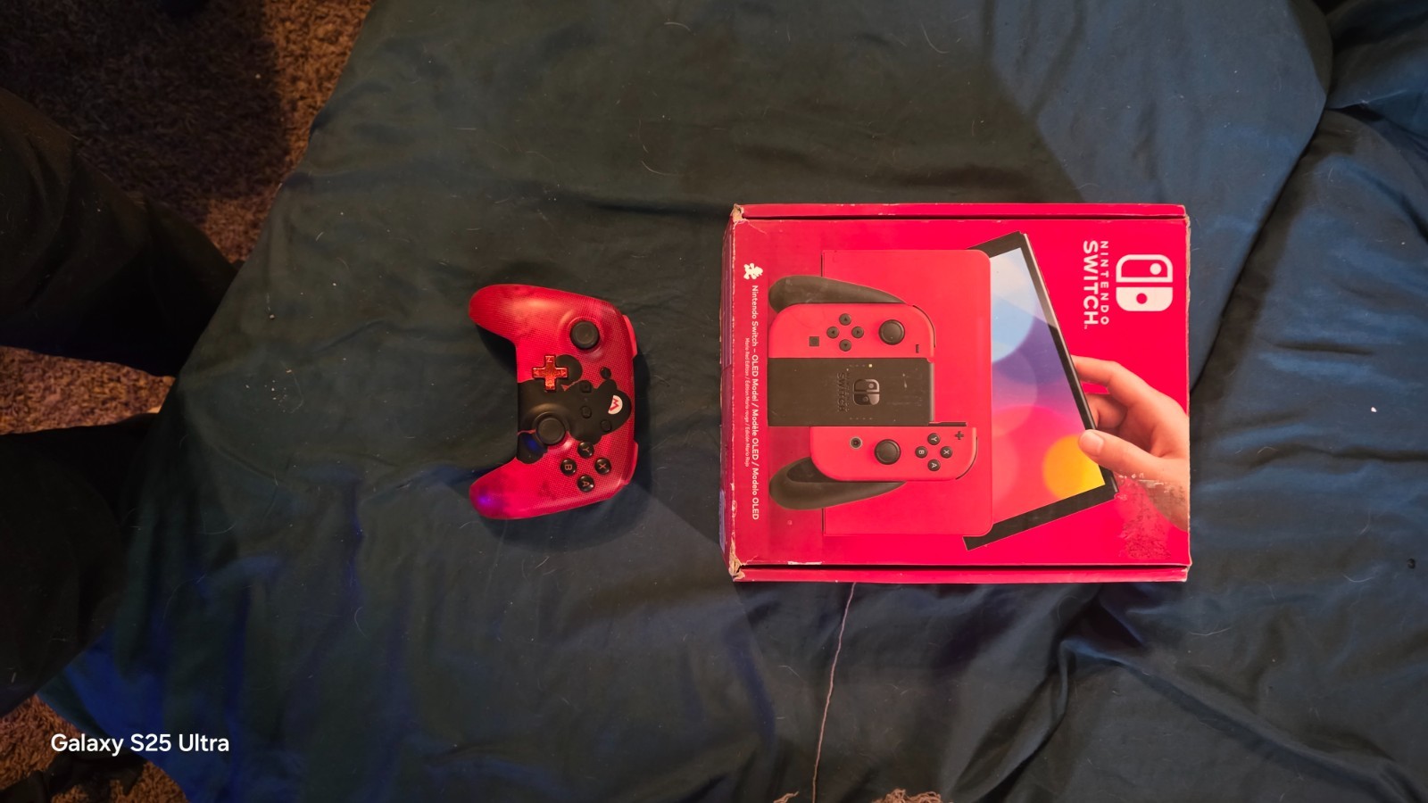 Nintendo switch OLED Mario Red + controller+ Zelda TOTK