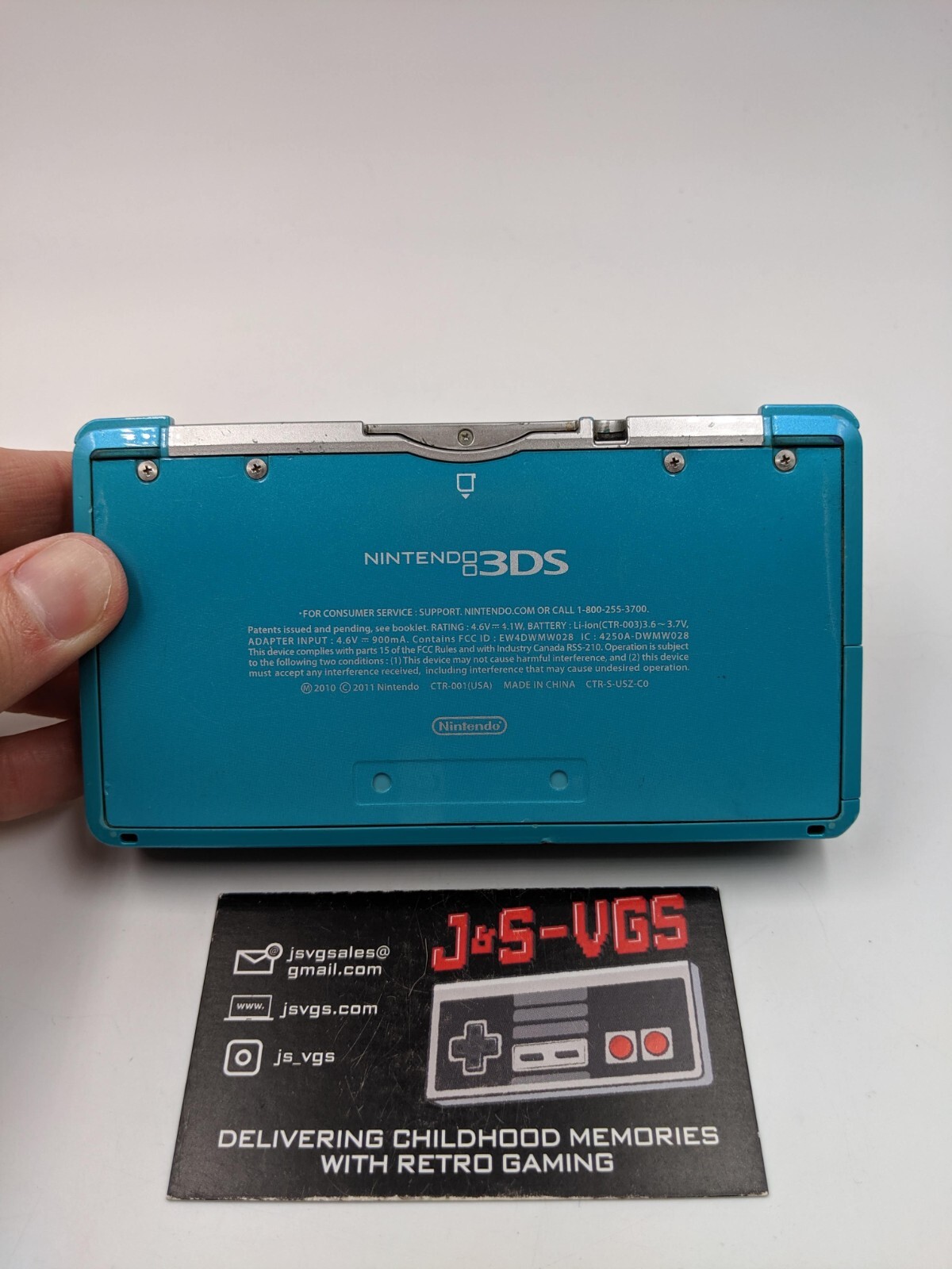 Nintendo 3DS Aqua Teal AS IS WON’T READ GAMES PARENTAL CONTROLS AS IS