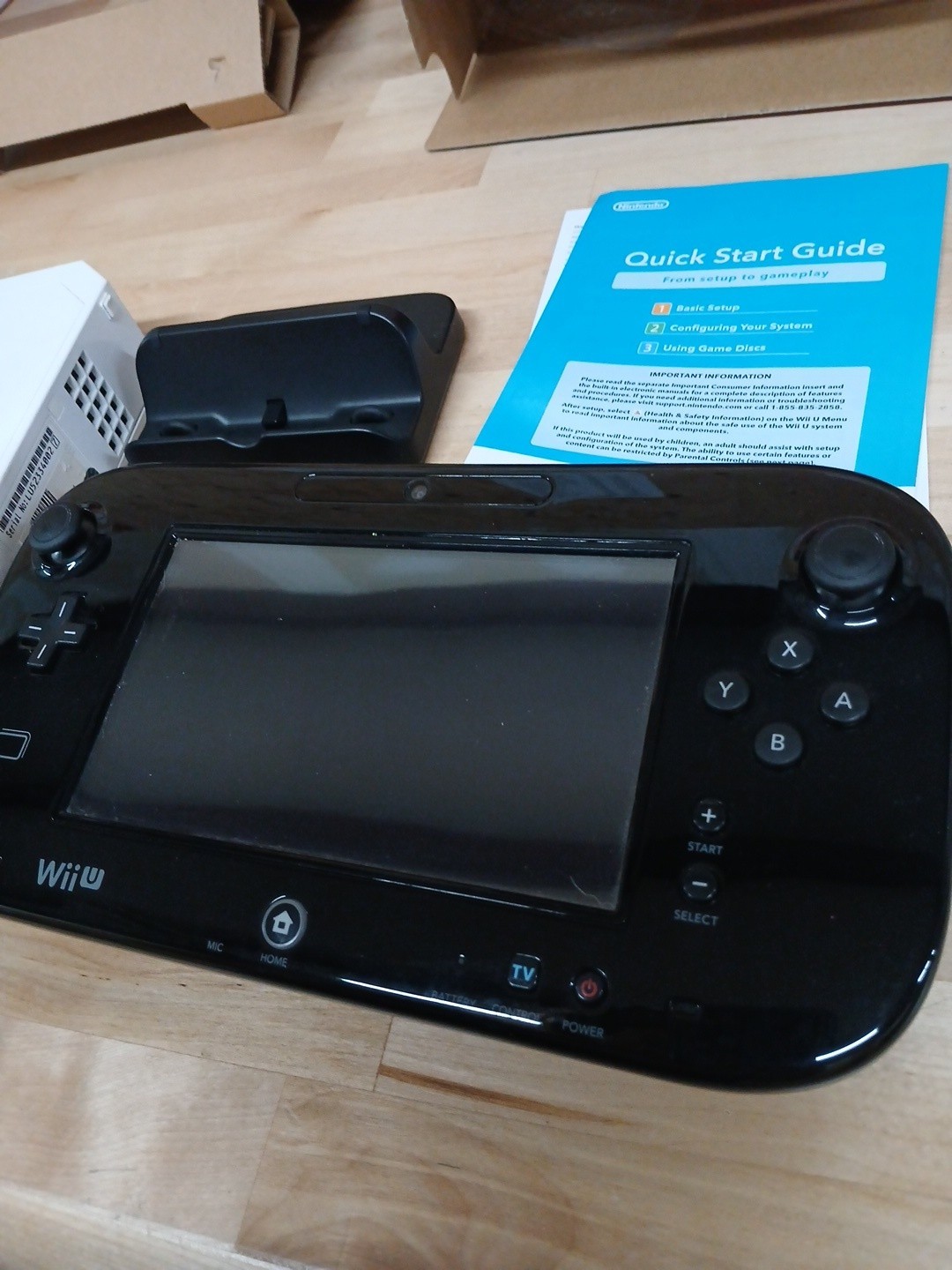 Nintendo Wii U Console Special Edition Smash Splatoon Deluxe 32gb Missing Parts
