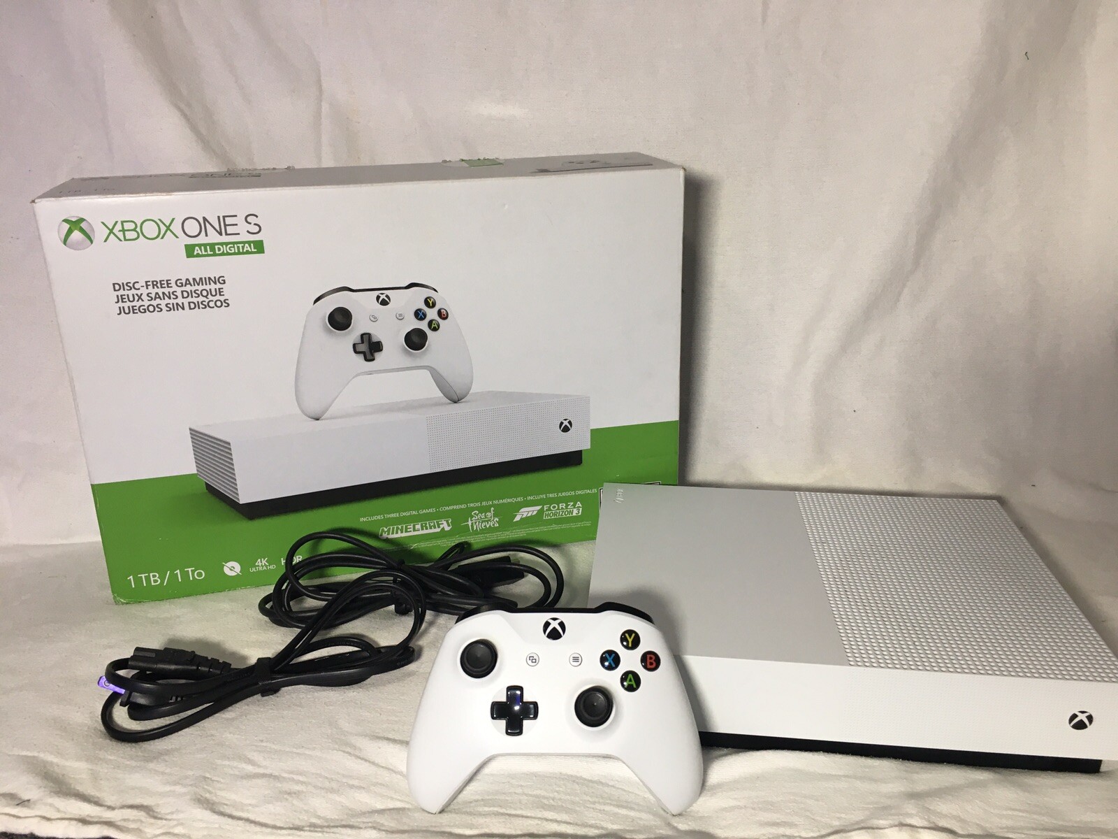 Microsoft Xbox One S All-Digital Edition 1TB Video Game Console – White