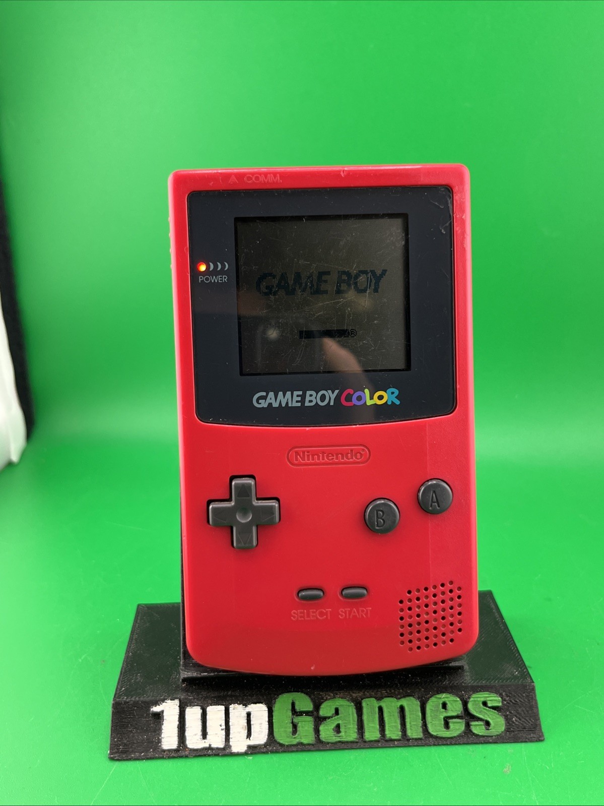 Nintendo GameBoy Color GBC Berry Red Handheld Console CGB-001 Tested (T37)