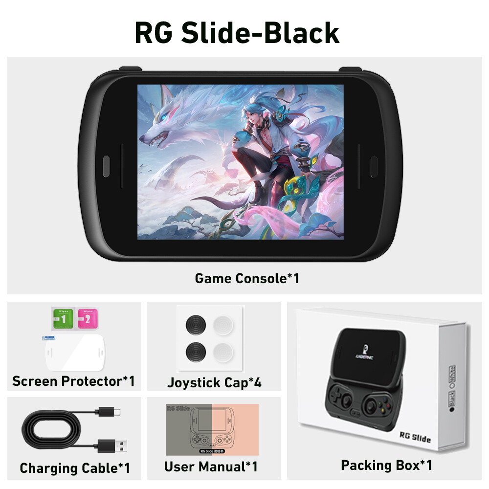 ANBERNIC RG Slide Handheld Game Console Android13 Bluetooth Video Gaming Player