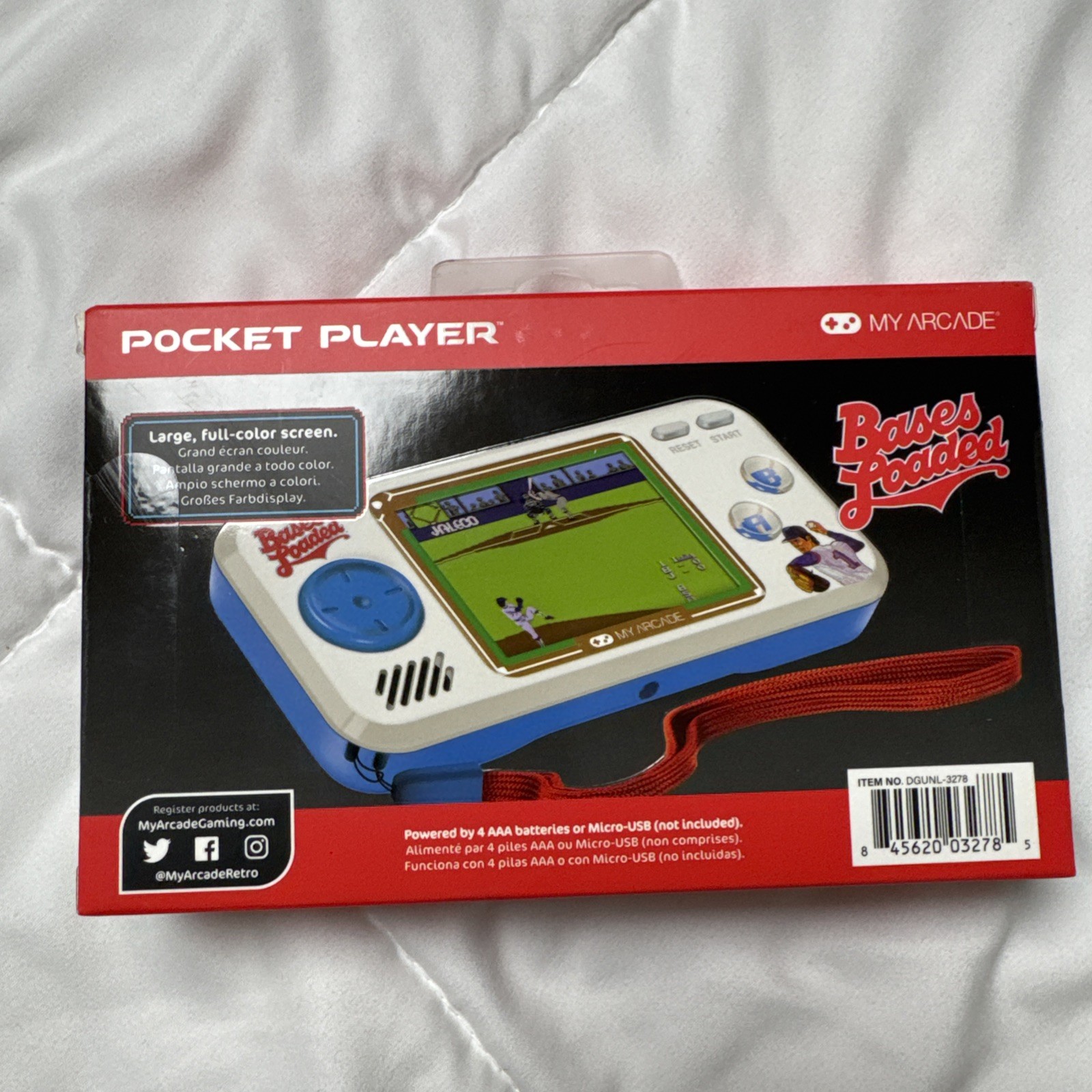 My Arcade Bases Loaded, Pocket Player Portable Gaming System – NEW!!!