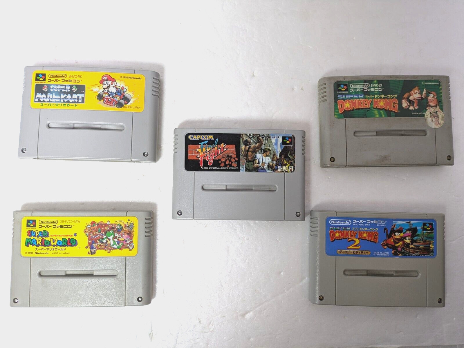 Nintendo Super Famicom Console Case Final Fight Mario Kart SNES Japan
