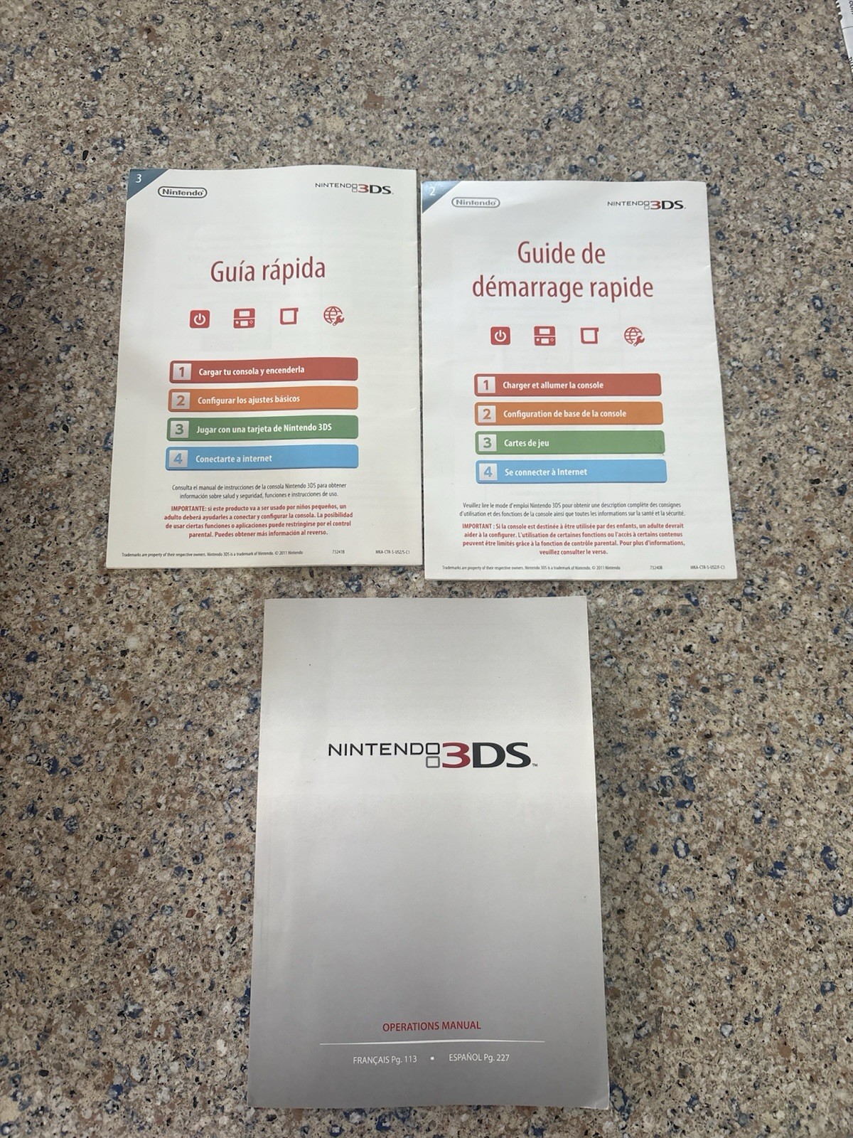 Flame Red Nintendo 3DS System Console CIB Complete IN Box! Tested Free shipping