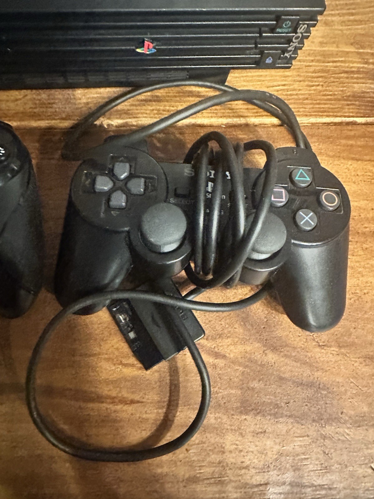 Sony PS2 Game System Gaming Console PLAYSTATION-2 Black Big 2 Controllers Works