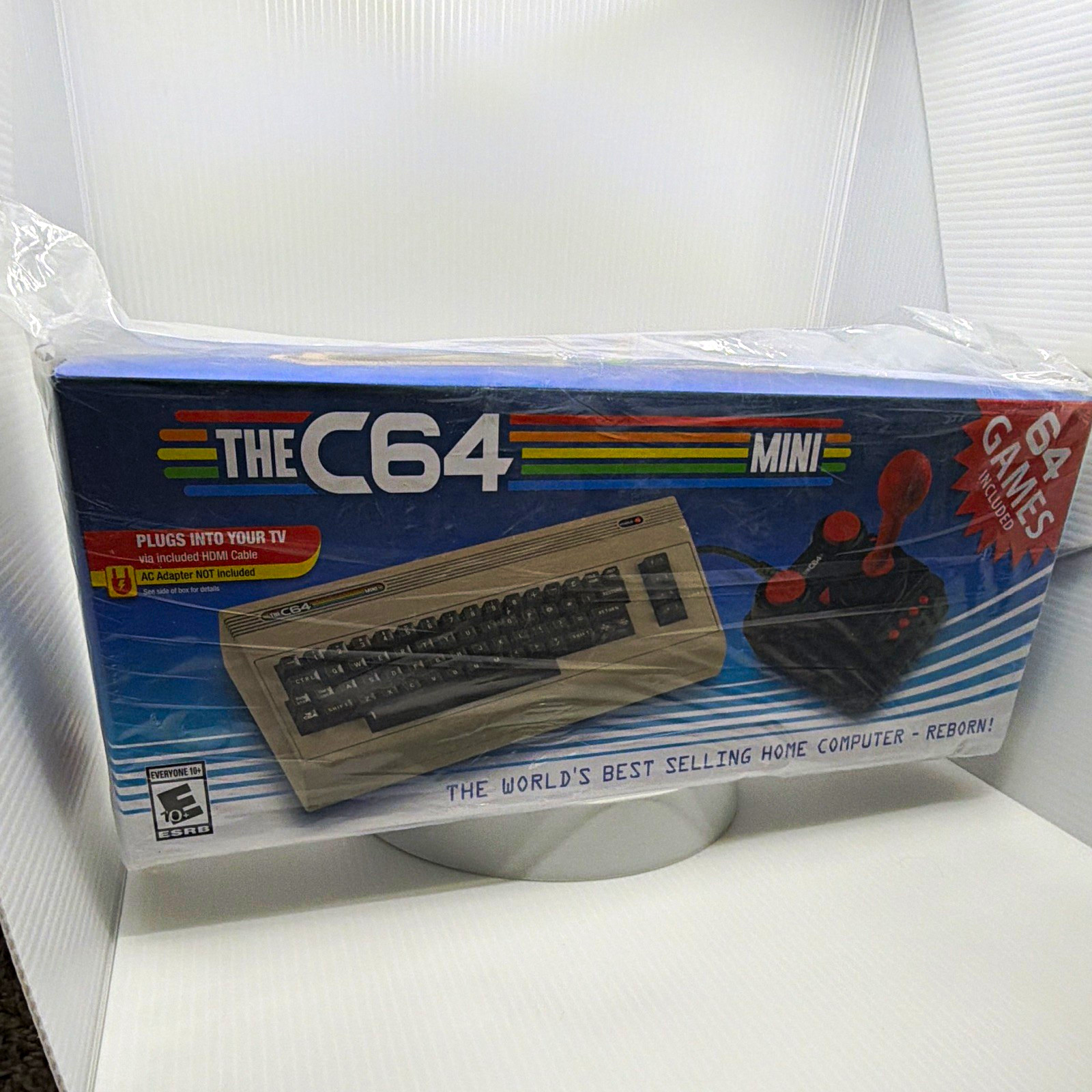 Retro Games THE C64 Mini Home Console Blue HDMI 64 Built-In Games Commodore 64
