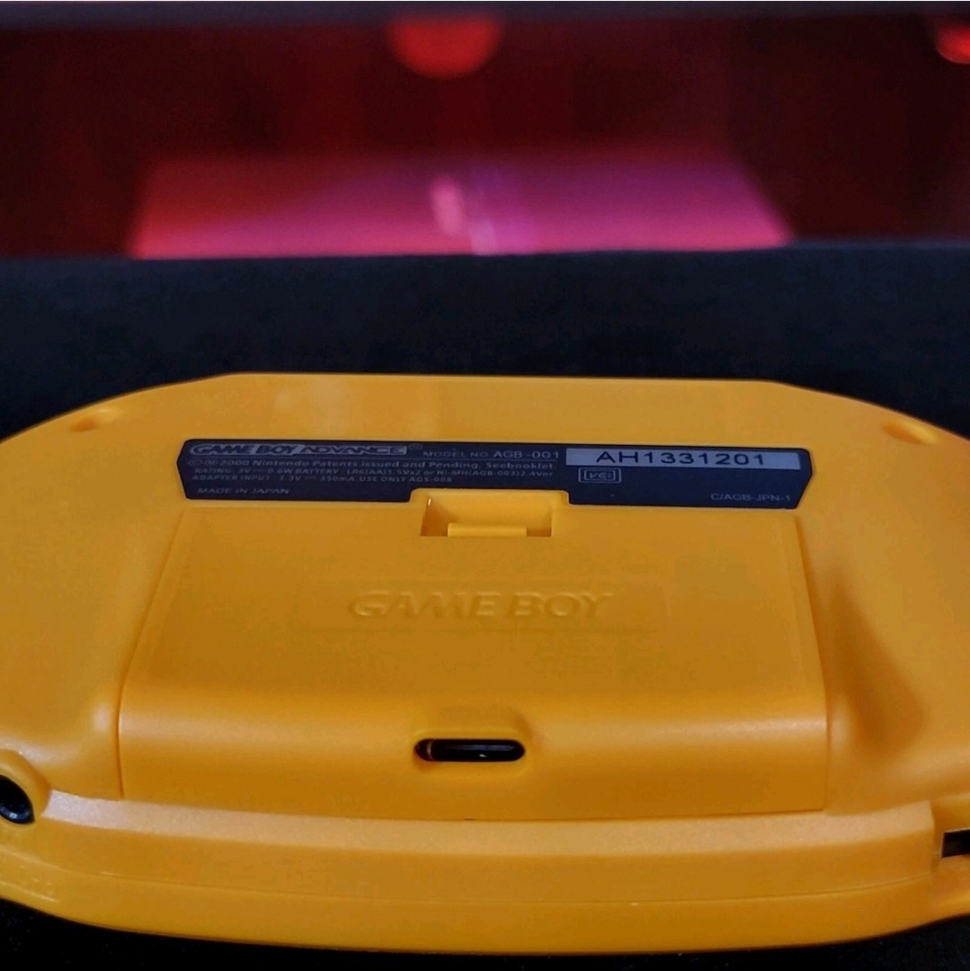 Spice Orange Game Boy Advance GBA iPS LCD USB-C 1800 mAh Rechargeable Battery