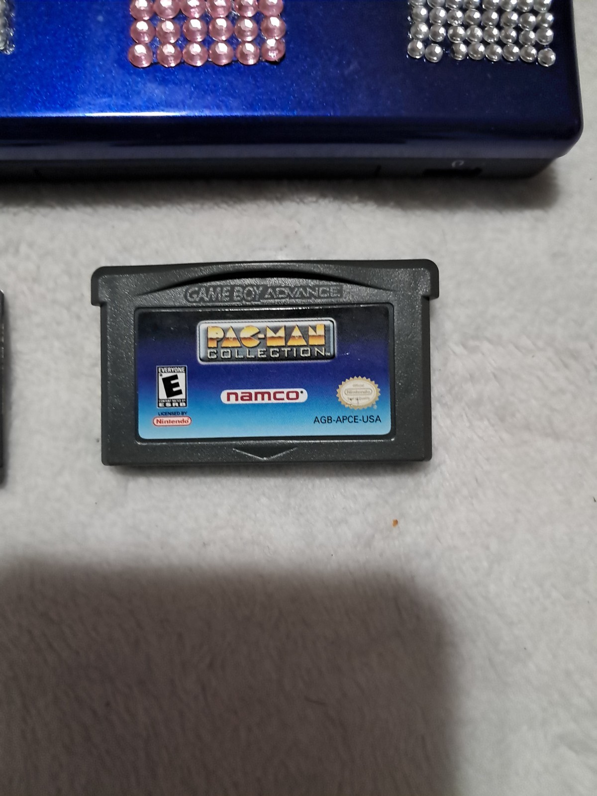 Nintendo DS Lite Handheld System Cobalt Black No Charger 4 Games Loose Hinge