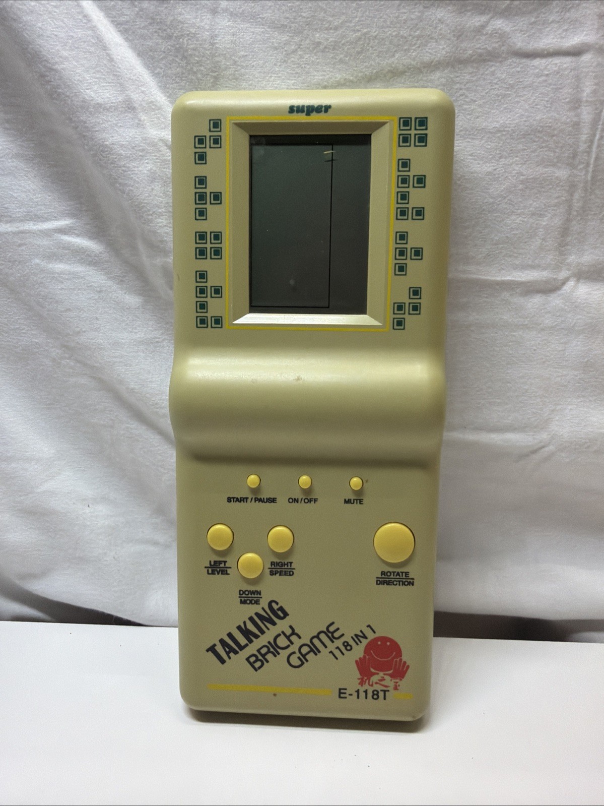 Talk Brick Game E-118T Super Handheld Console – For Parts or Repair Non-Working