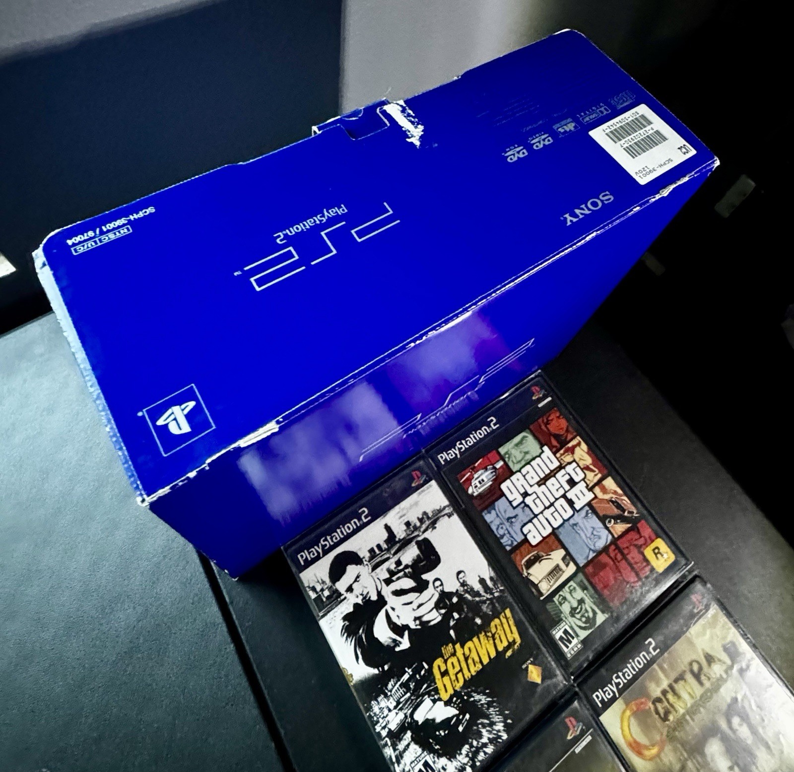 Sony Playstation 2 PS2 Console Complete in Box CIB 6 Games Half Life Contra