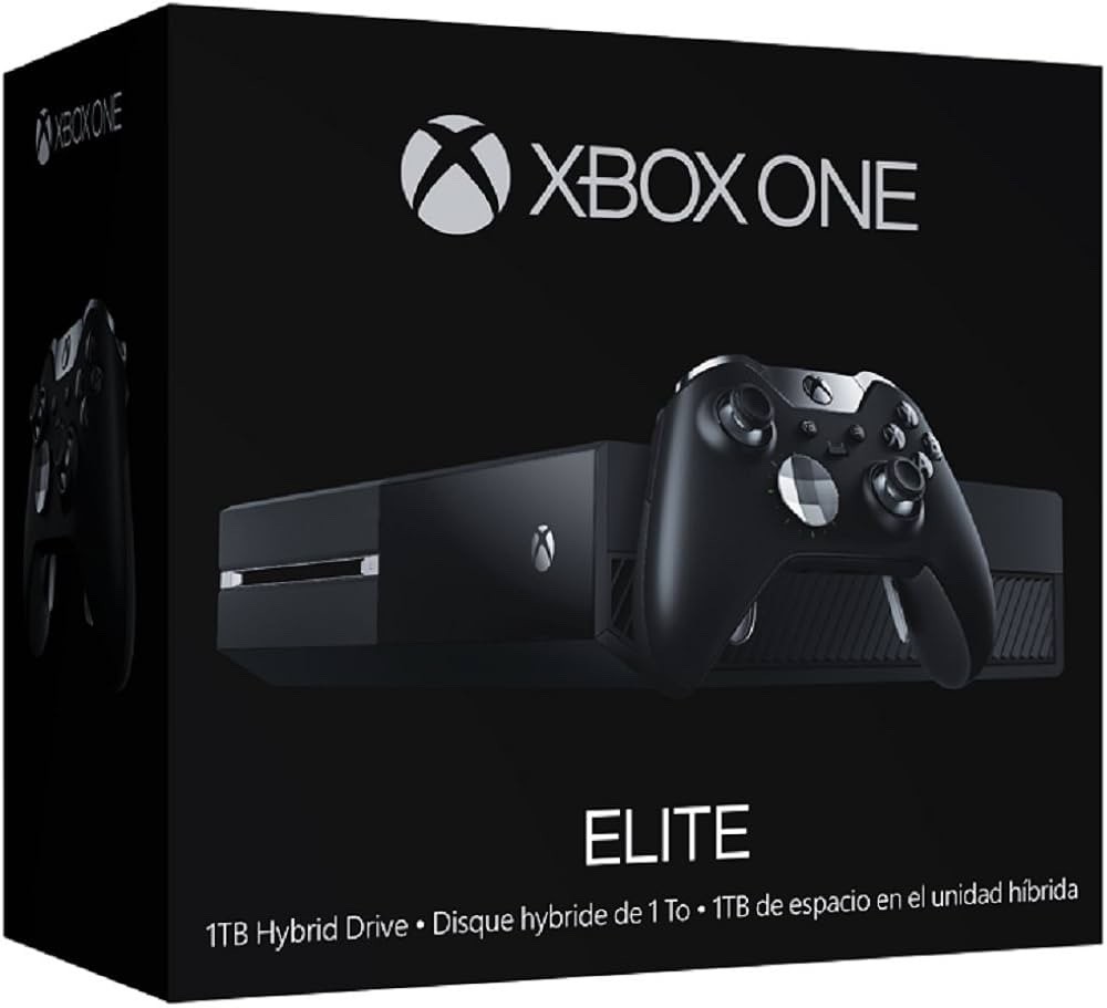 Xbox One Elite 1TB Hybrid Drive Jet Black Console – Console & Cables Only – Used