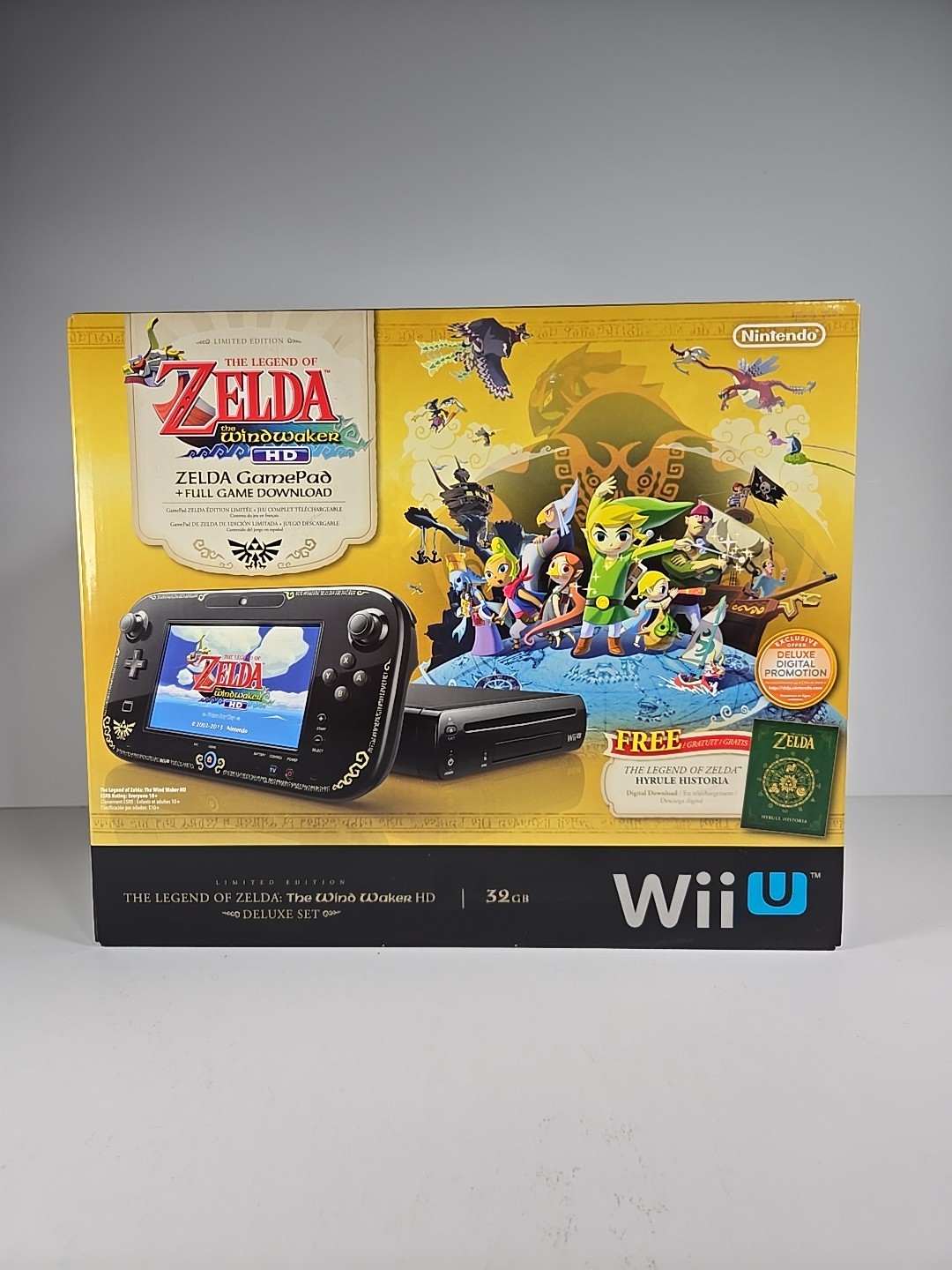 Factory Sealed Nintendo Wii U The Legend of Zelda Wind Waker HD Limited Console