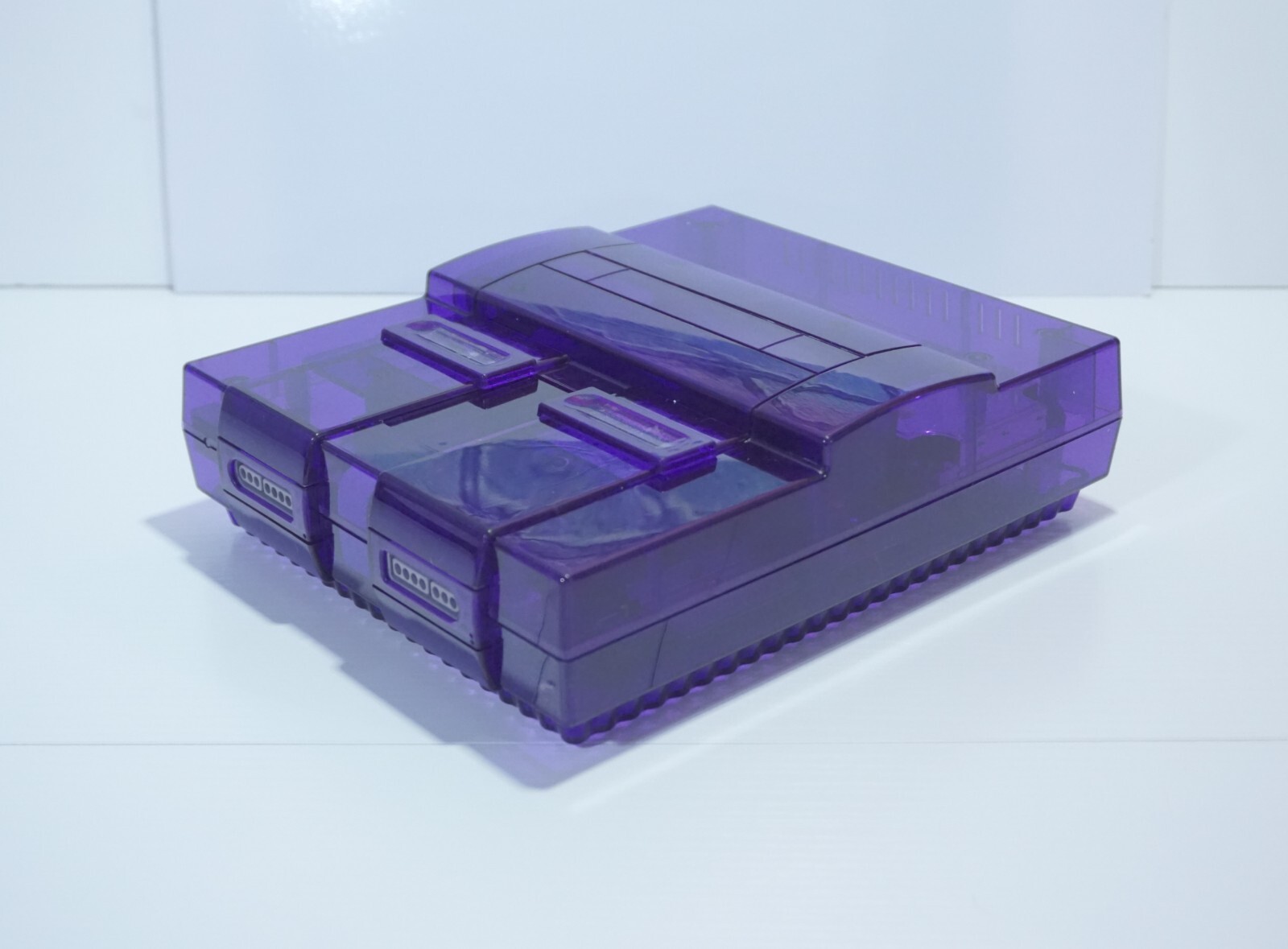 Authentic Transparent Clear Super Nintendo SNES Video Game Console SNS-001