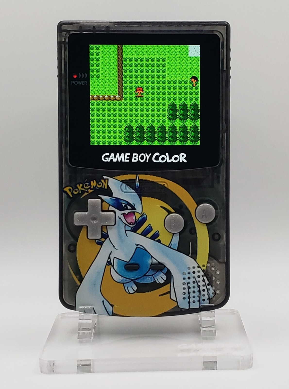 Laminated OLED Screen – Lugia Game Boy Color – New Speaker, Recapped, Silver