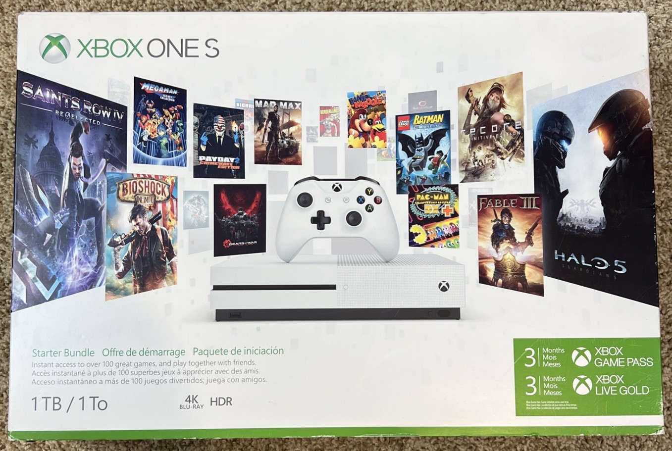 Microsoft Xbox One S 1TB Console Model 1618 CIB Complete Read