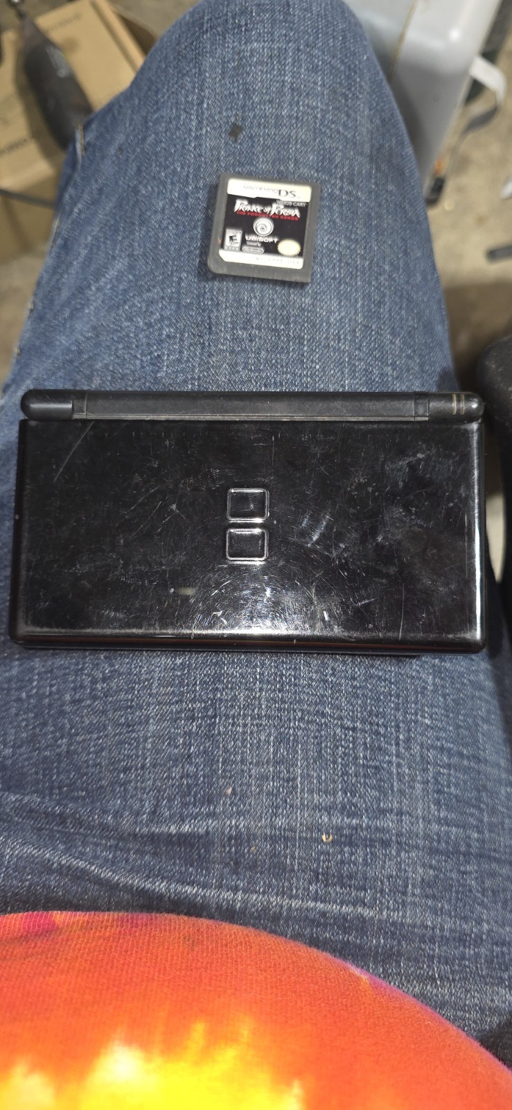 Nintendo DS Lite Handheld System – Cobalt/Black. Dont Work & Game
