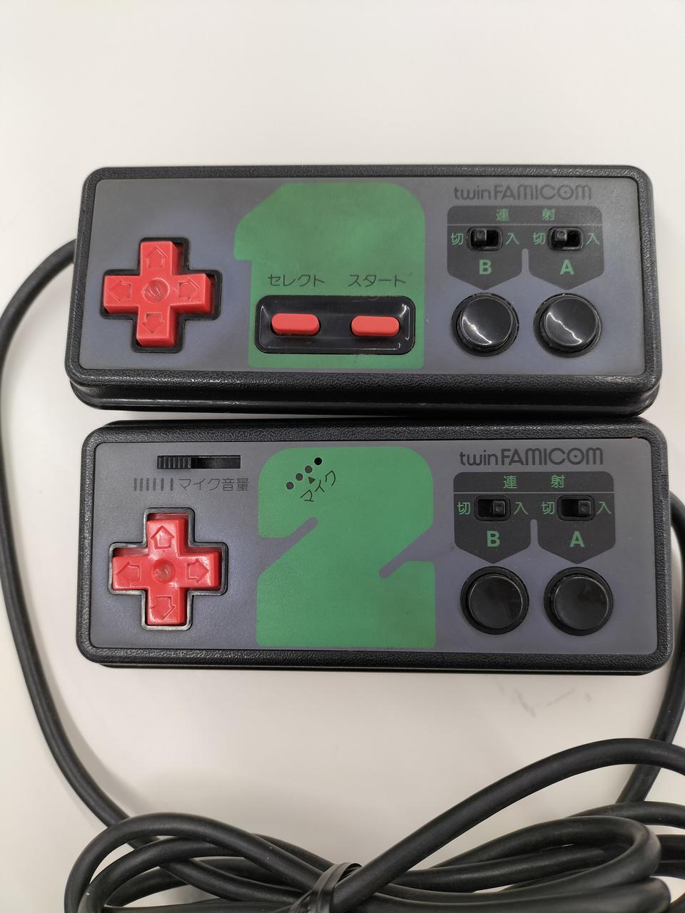 SHARP Twin Famicom Console System AN-505BK Black Tested