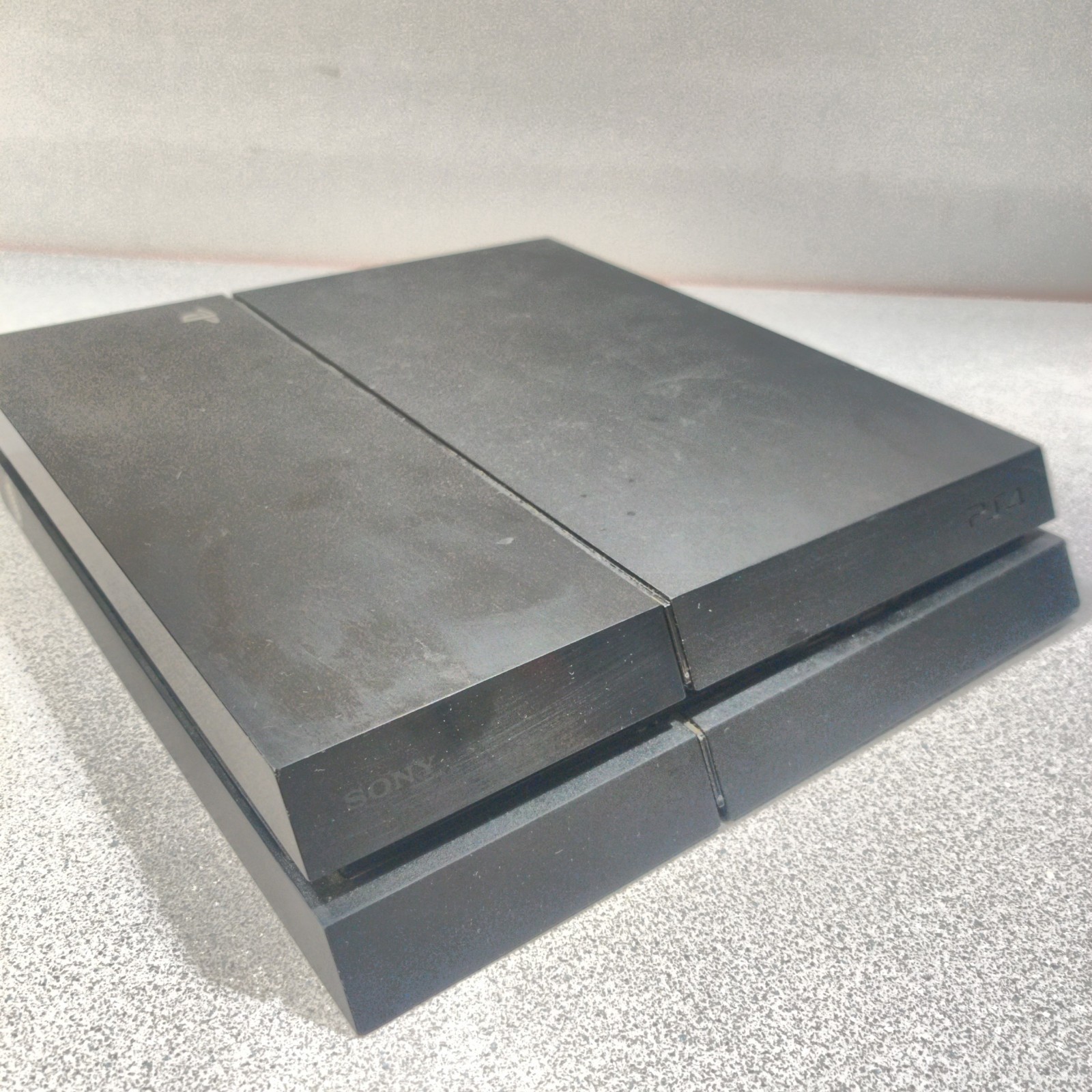 Sony PlayStation 4 Slim 500GB Game Console Only FOR PARTS CRACKED BAD DISC DRIVE