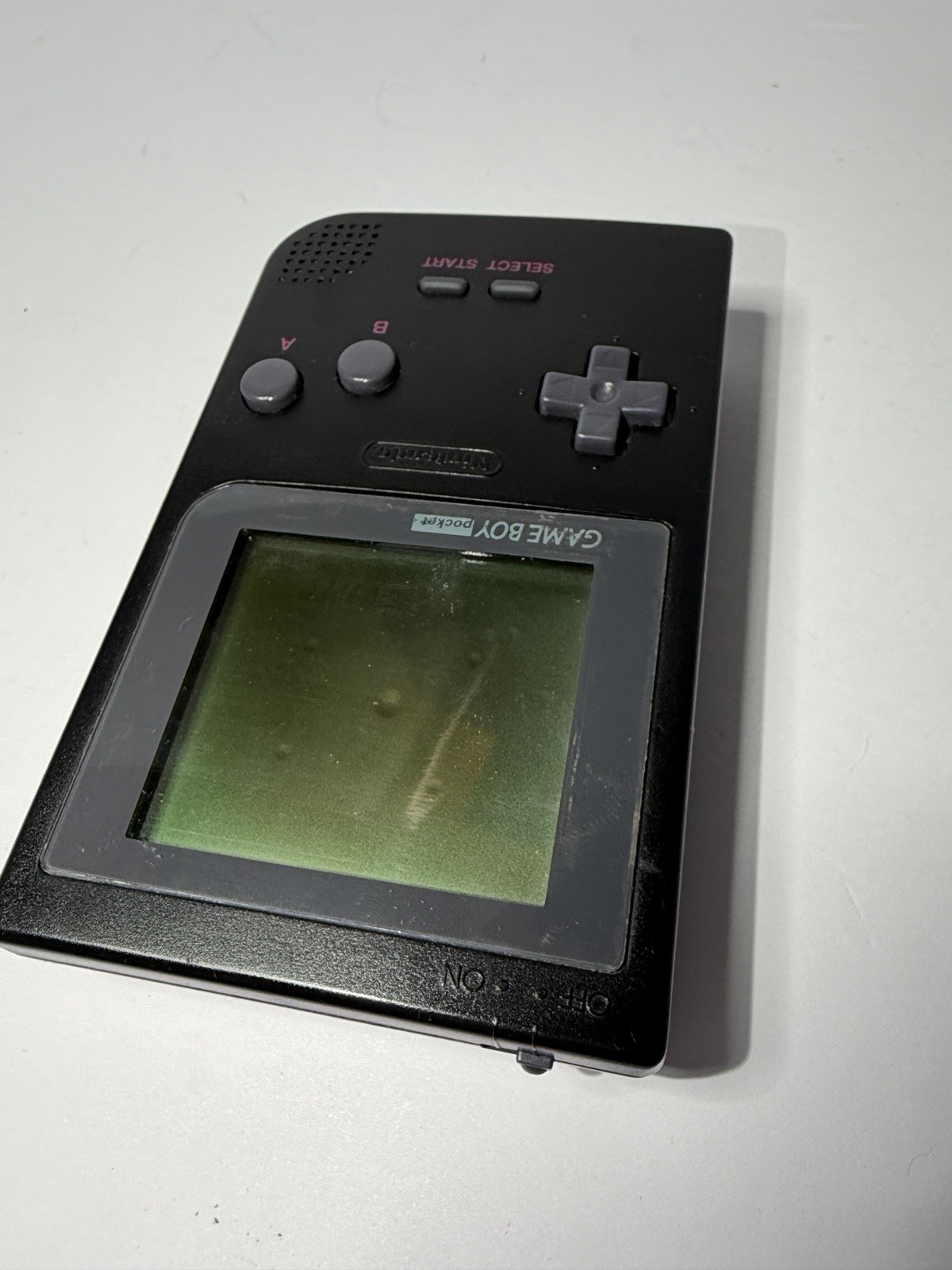 Nintendo Game Boy Pocket Black. Working Good with Original Battery Cover + Games