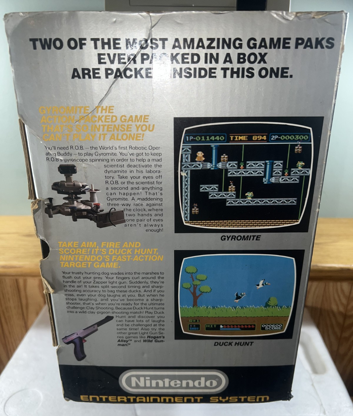 Nintendo NES 1986 DELUXE SET BOX Set ROB Robot CIB SERVICED + PLAY TESTED! NICE!