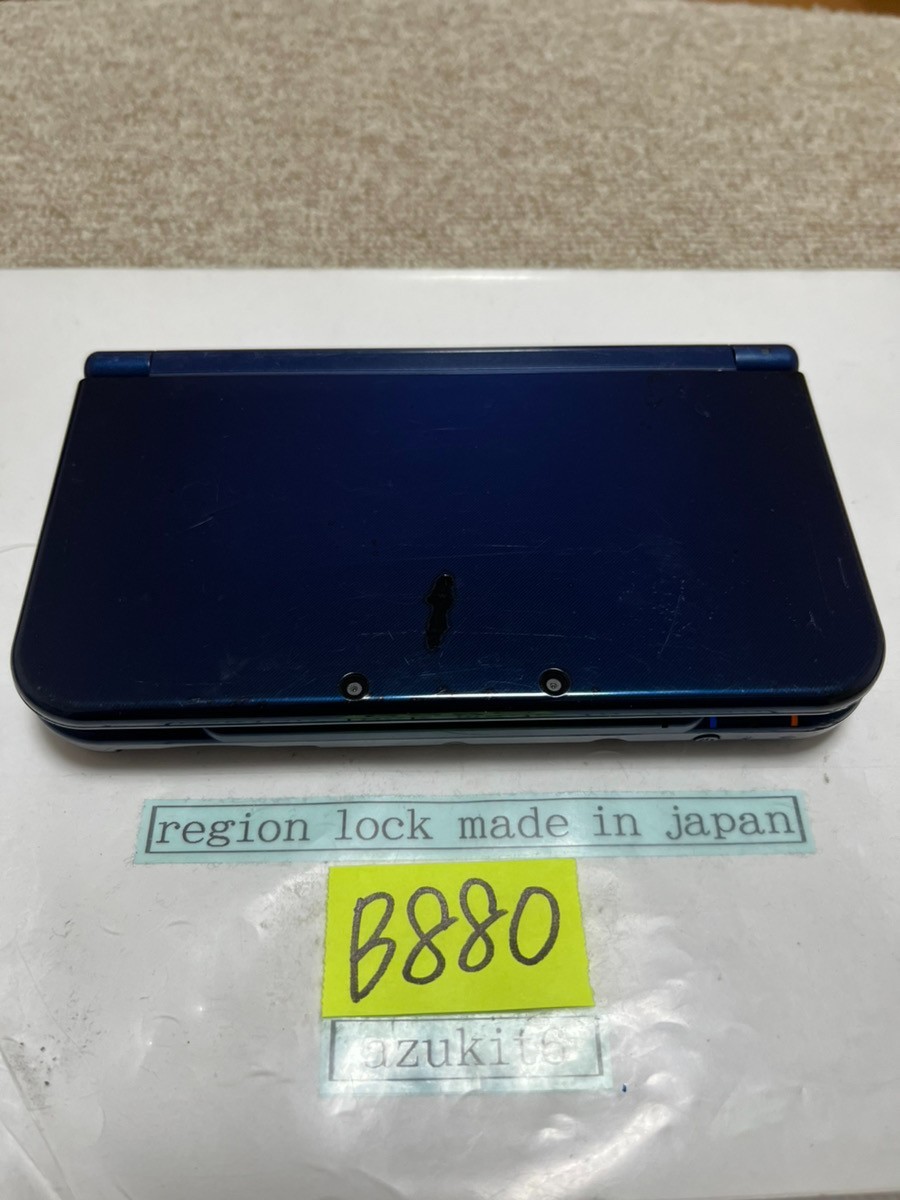 New 3DS LL XL Metalic blue Japan Nintendo Console region Japanese B880 dual IPS
