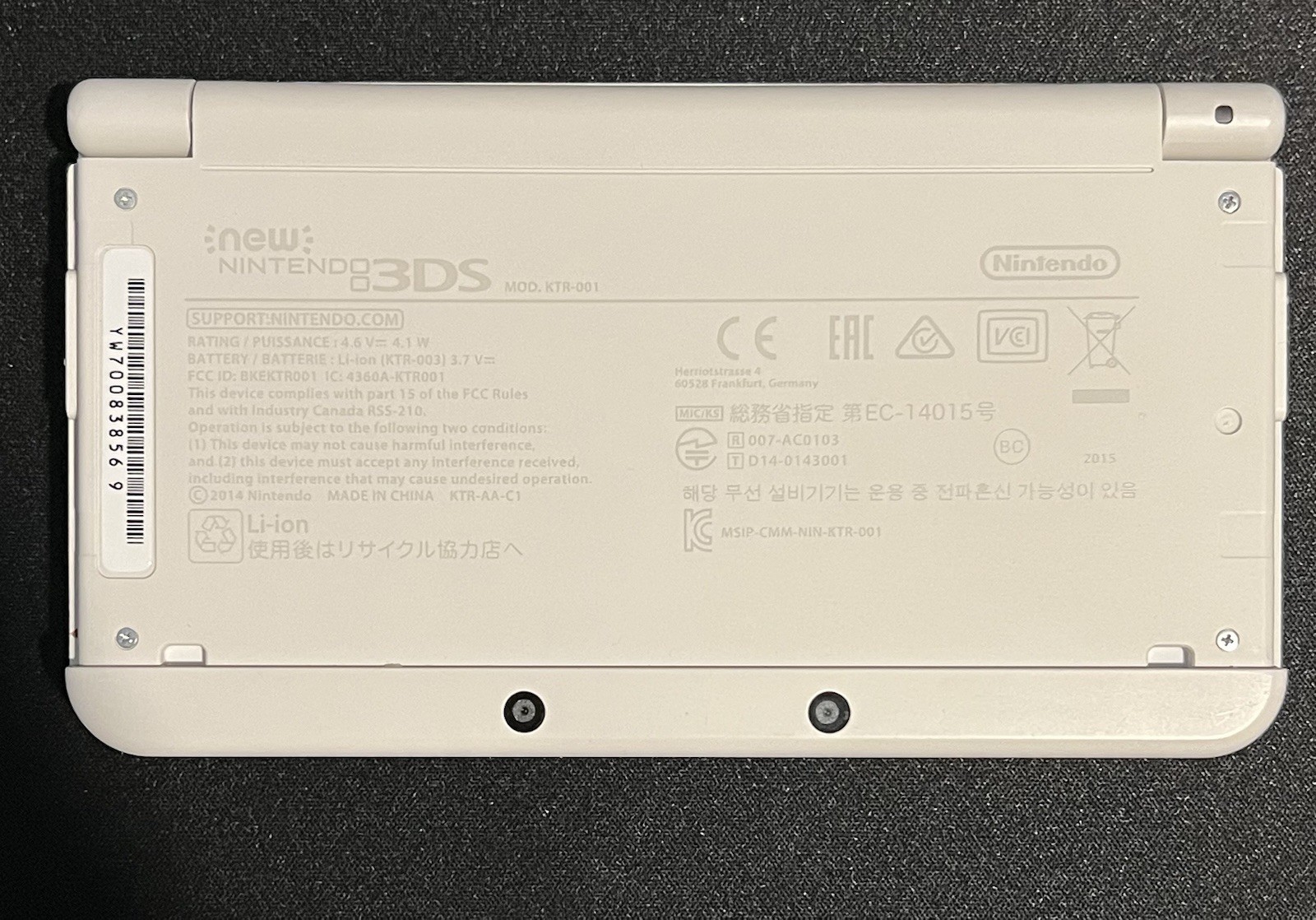 Nintendo New 3DS White Console with existing issues please read description
