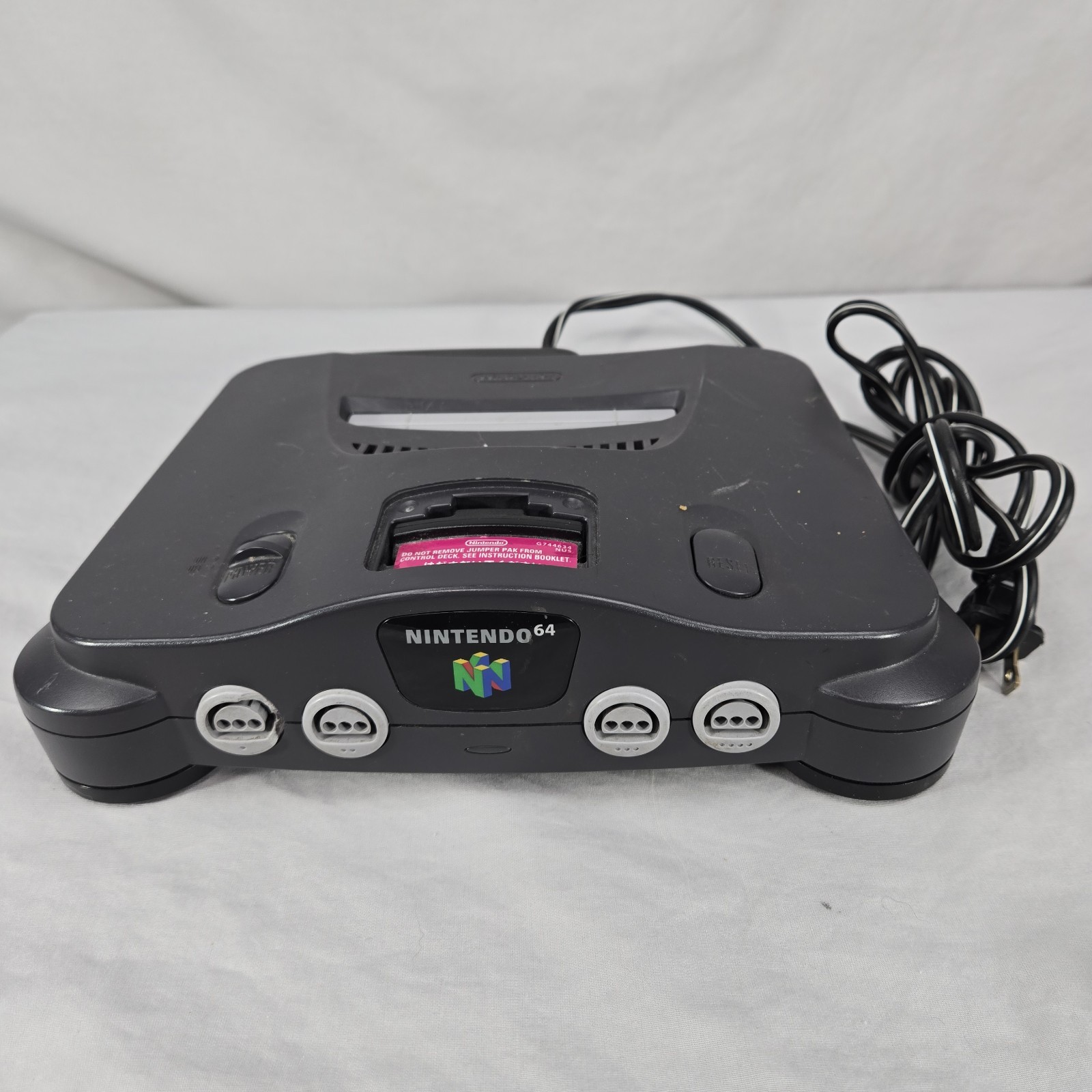 Nintendo 64 N64 Console NUS-001 USA W Power Cord TESTED Works