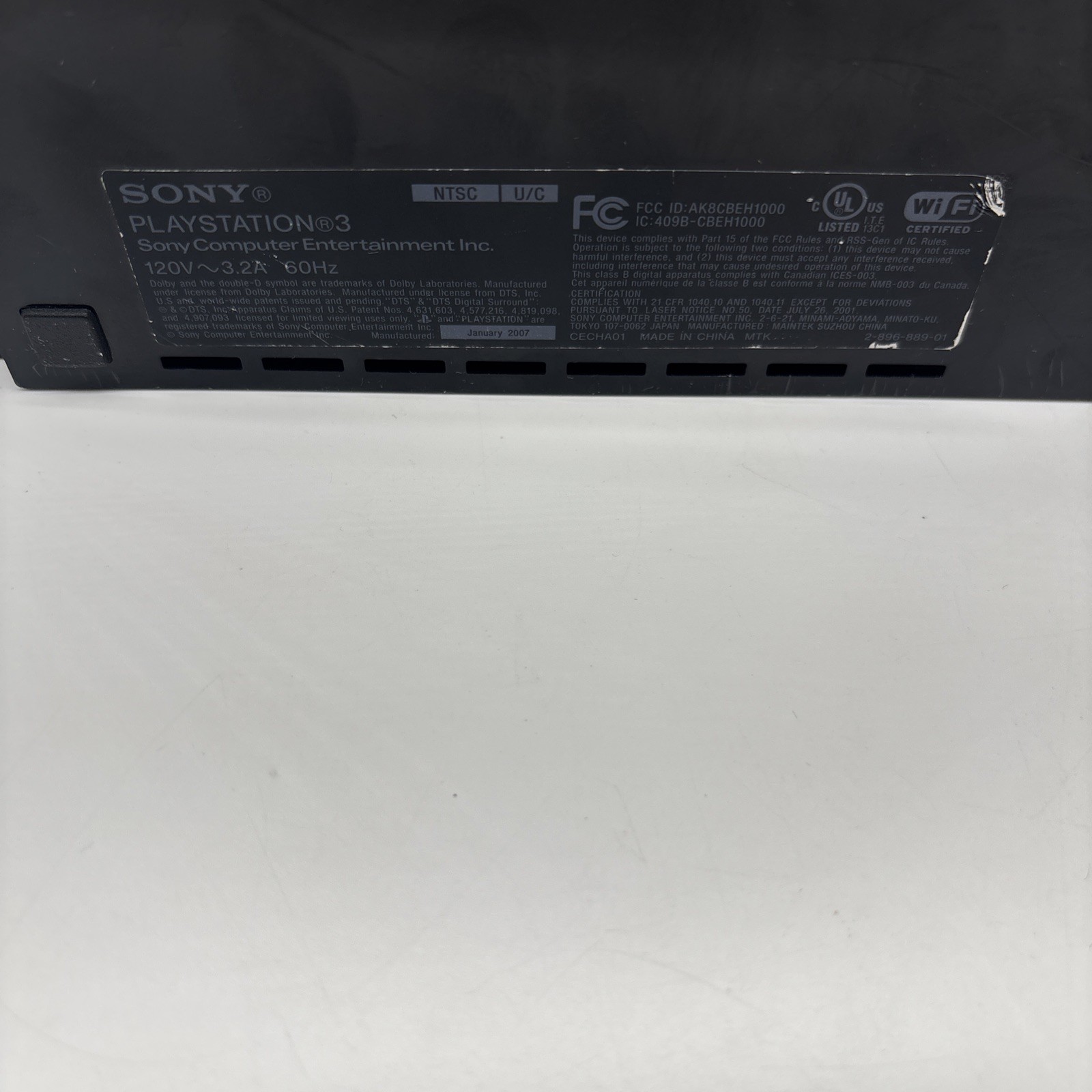 Sony PlayStation 3 FAT PS3 CECHA01 Console Backwards Compatible RECONDITIONED