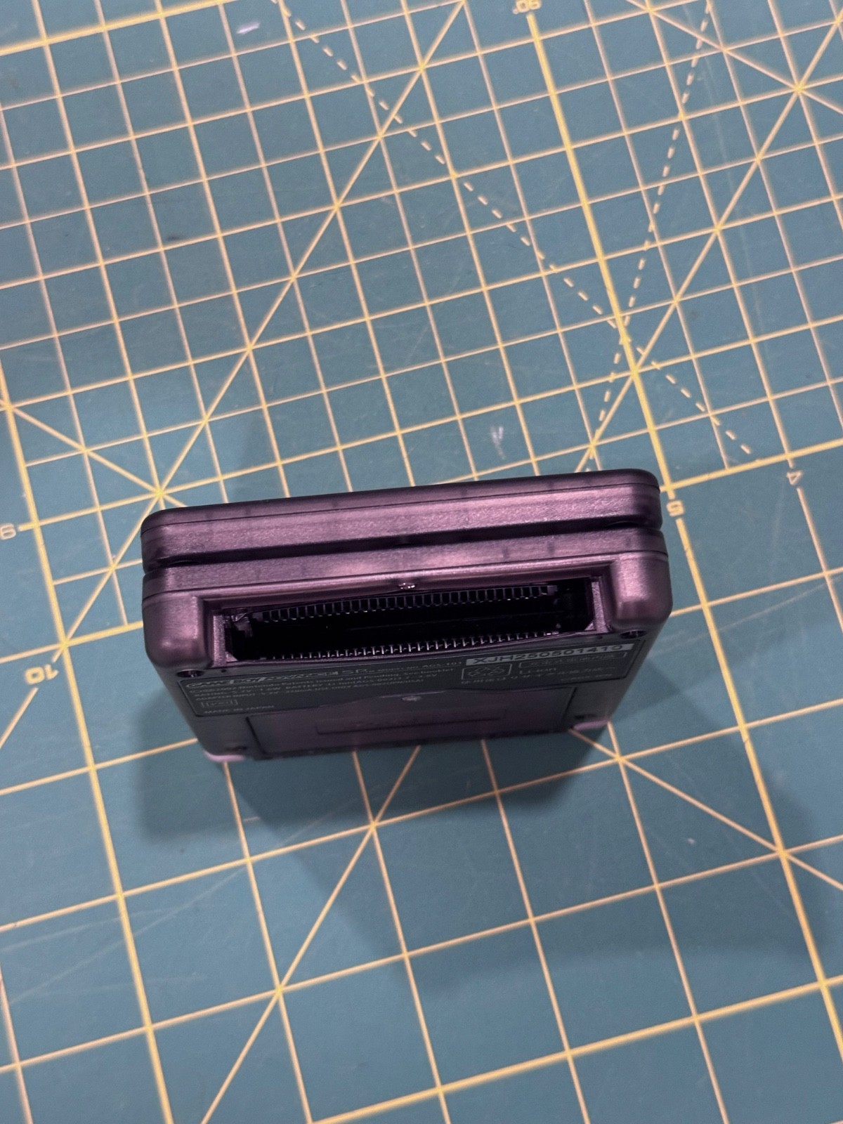 GBA SP Console with Transparent Frosted Black shell