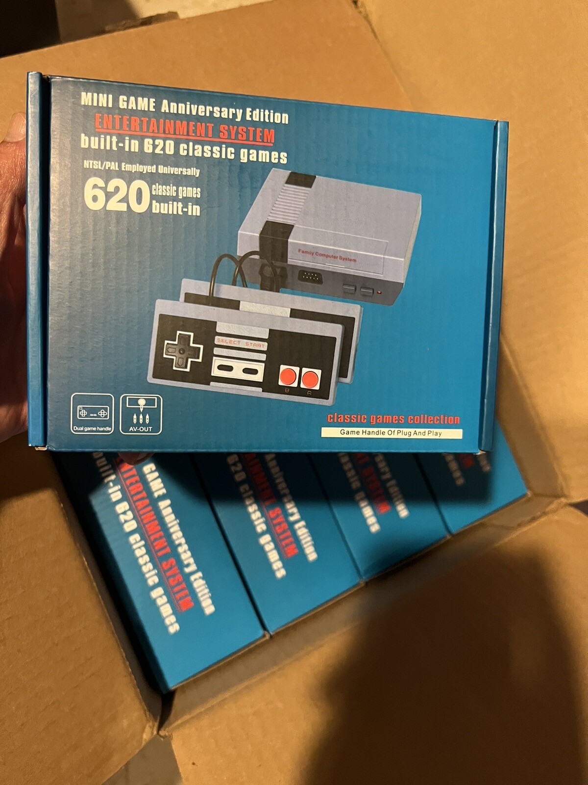🔥🎁 Mini Game System – Built-in Vintage Nintendo & Atari 80-90’s Games – New