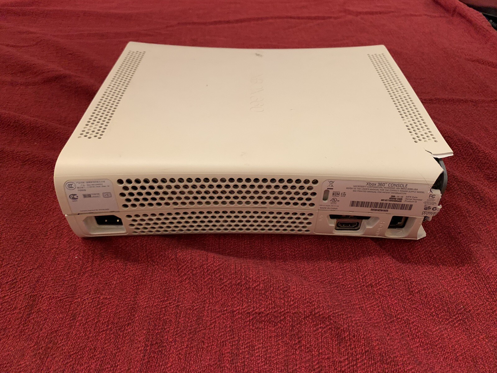 Microsoft Xbox 360 Pro FOR PARTS!!