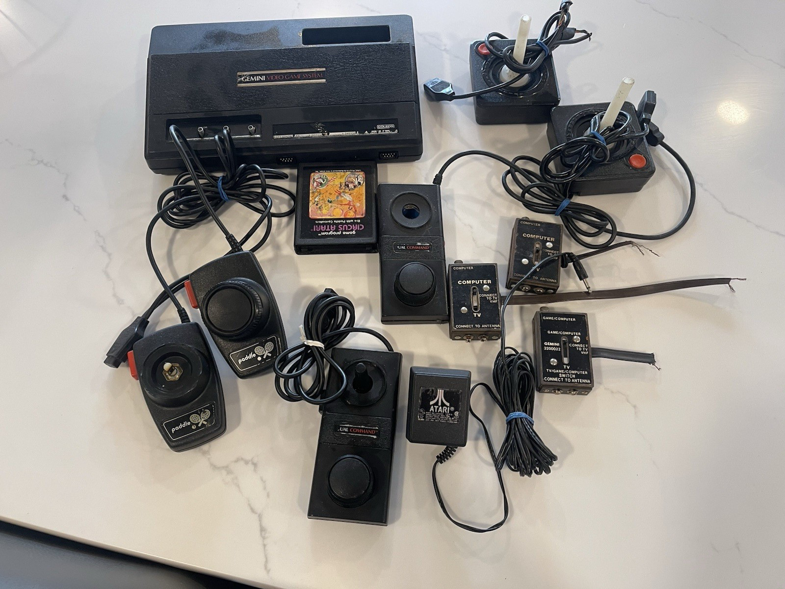 Coleco Gemini Video Game System Console Bundle Vintage – For Parts or Repair