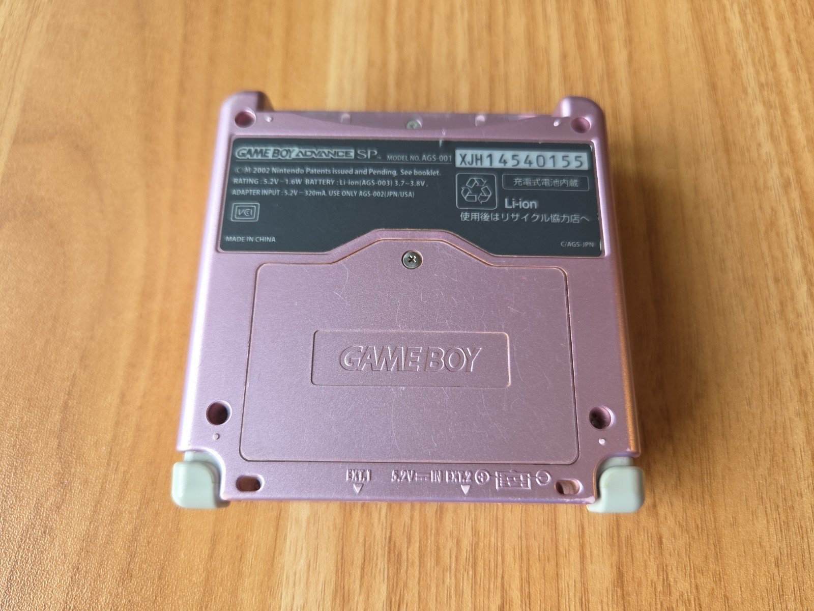 Nintendo Gameboy Advance SP Handheld System Console Pearl Pink (AGS-001) Tested
