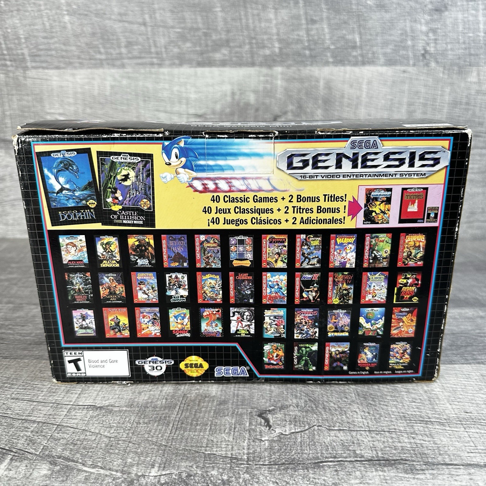Sega Genesis Mini Console 30th Anniversary CIB New Unused 42 Games HDMI Retro