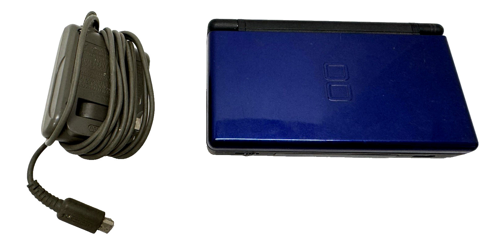 Nintendo DS Lite Handheld System Blue/Black w/ AC Adapter Charger