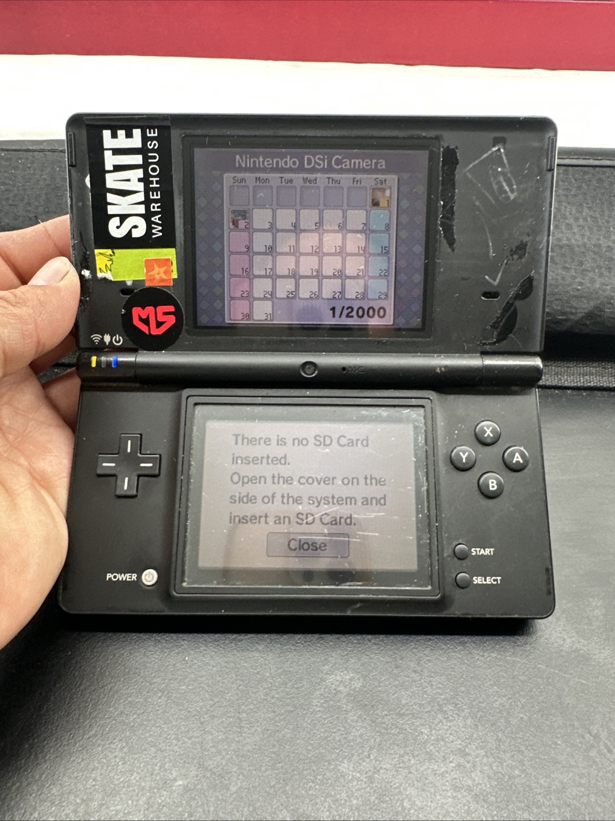 Black Nintendo DSi TWL-001(USA) Console*Need Charger*WORKS .READ!