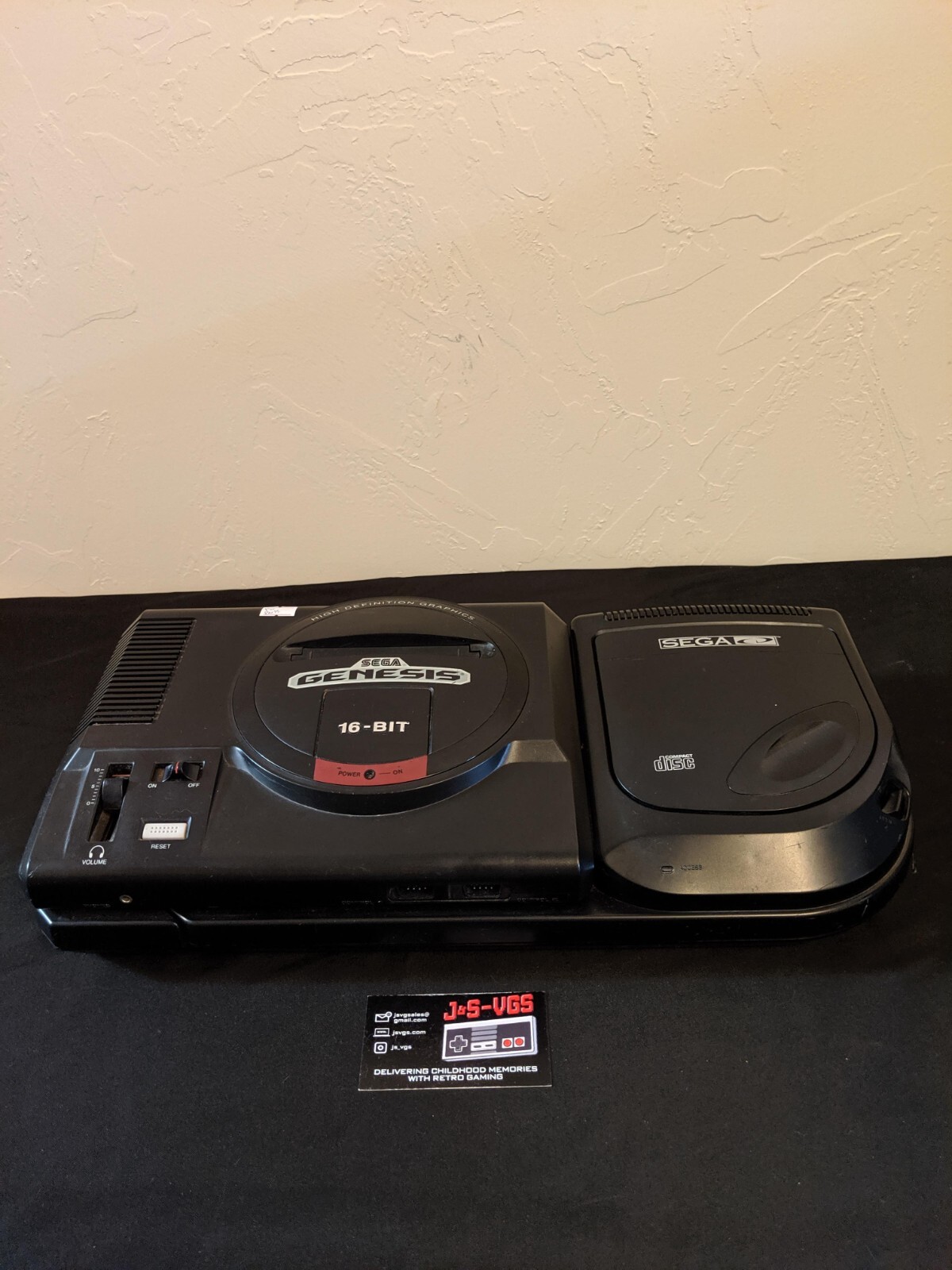 Sega Genesis Sega CD Combo Console UNTESTED AS IS FOR PARTS
