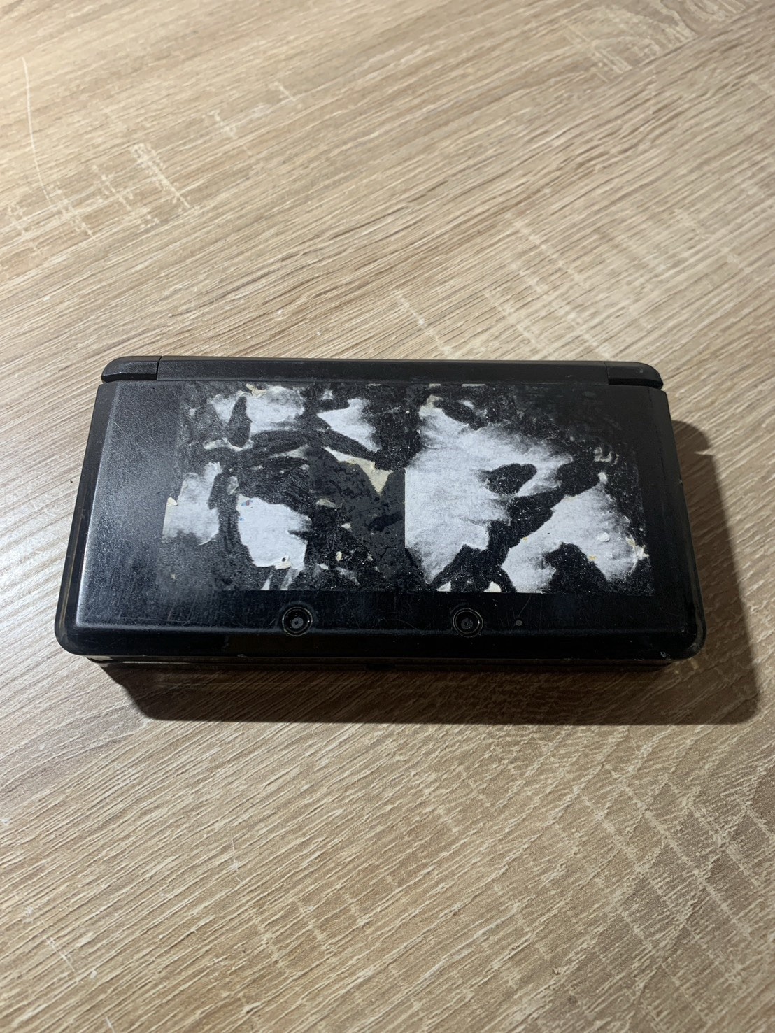 0955 Nintendo 3DS Cosmo Black For Parts