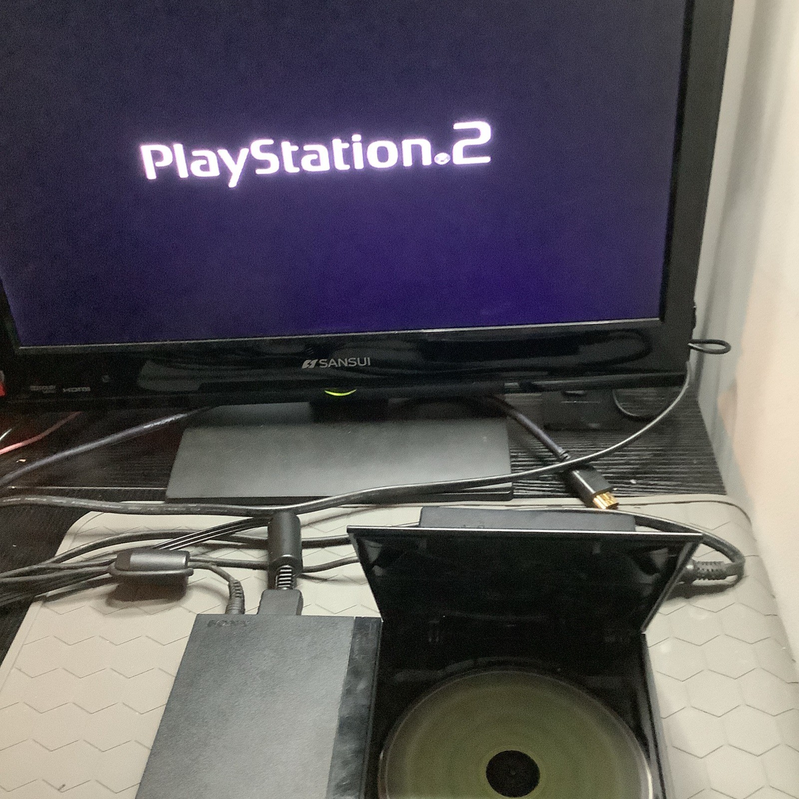 Sony PlayStation 2 Slim Console (SCPH-75001CB) Disc Swap Pro Ready