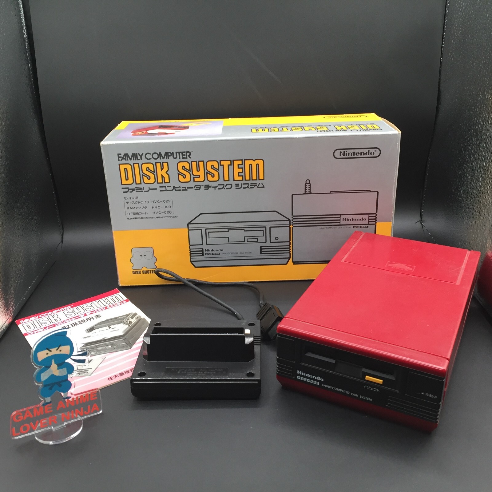 Nintendo Famicom Disk System Console HVC-022 Box New Belt Made in Japan Tested