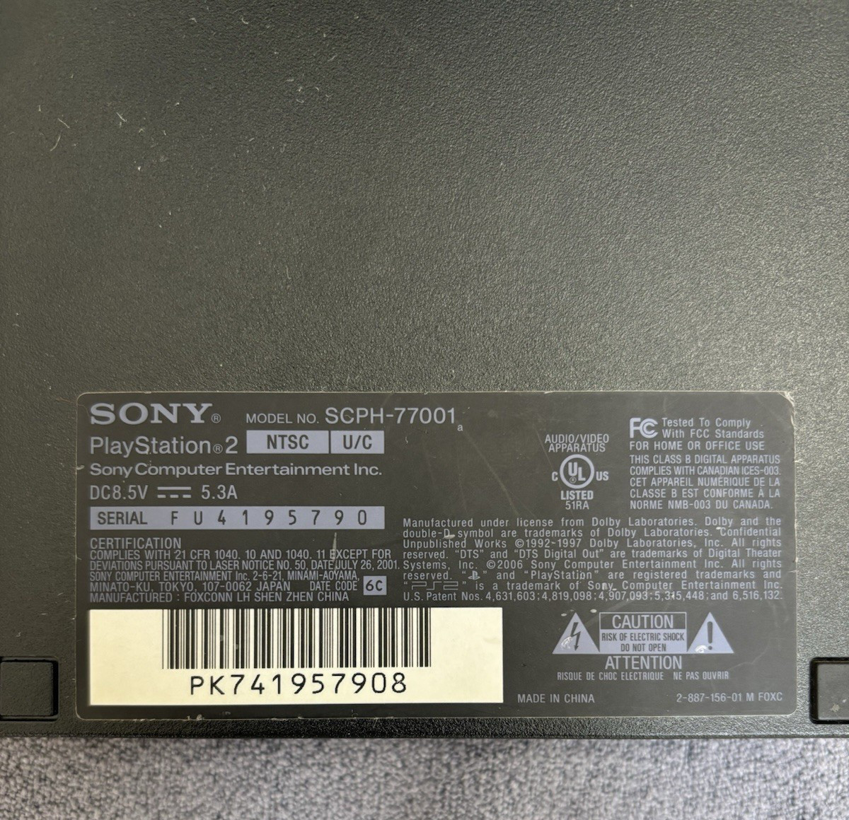 Sony PlayStation 2 PS2 Fat SCPH-30001 & Slim SCPH-77001 Console LOT Untested