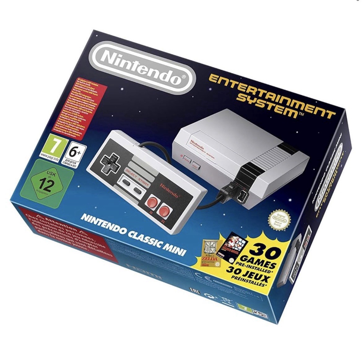 EU Nintendo NES Mini Classic Edition HDMI Console with 30 built-in Games Genuine