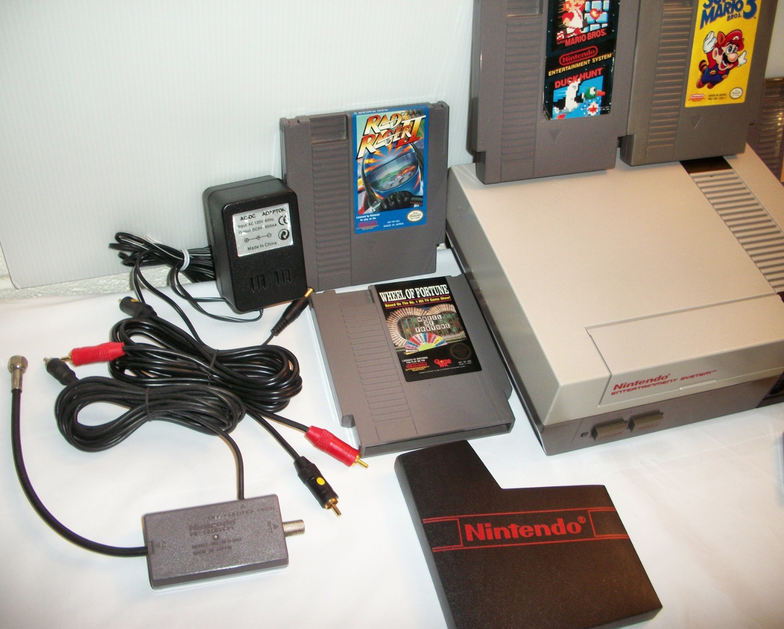 Nintendo NES Console System Restored New 72 pin 6 Game Bundle Super Mario Bros 3